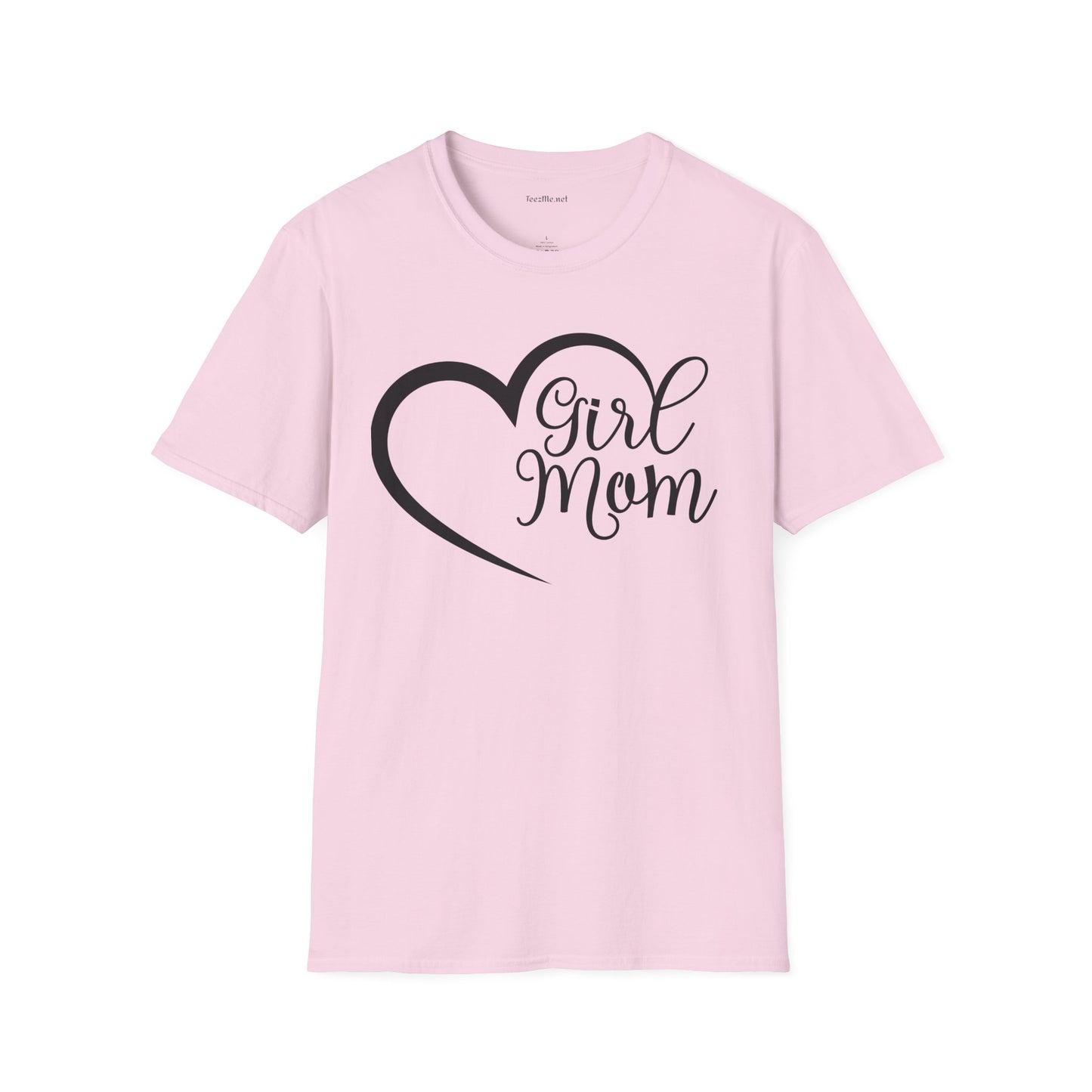 Girl Mom 01 Unisex SoftStyle T-Shirt 100% Cotton Graphic