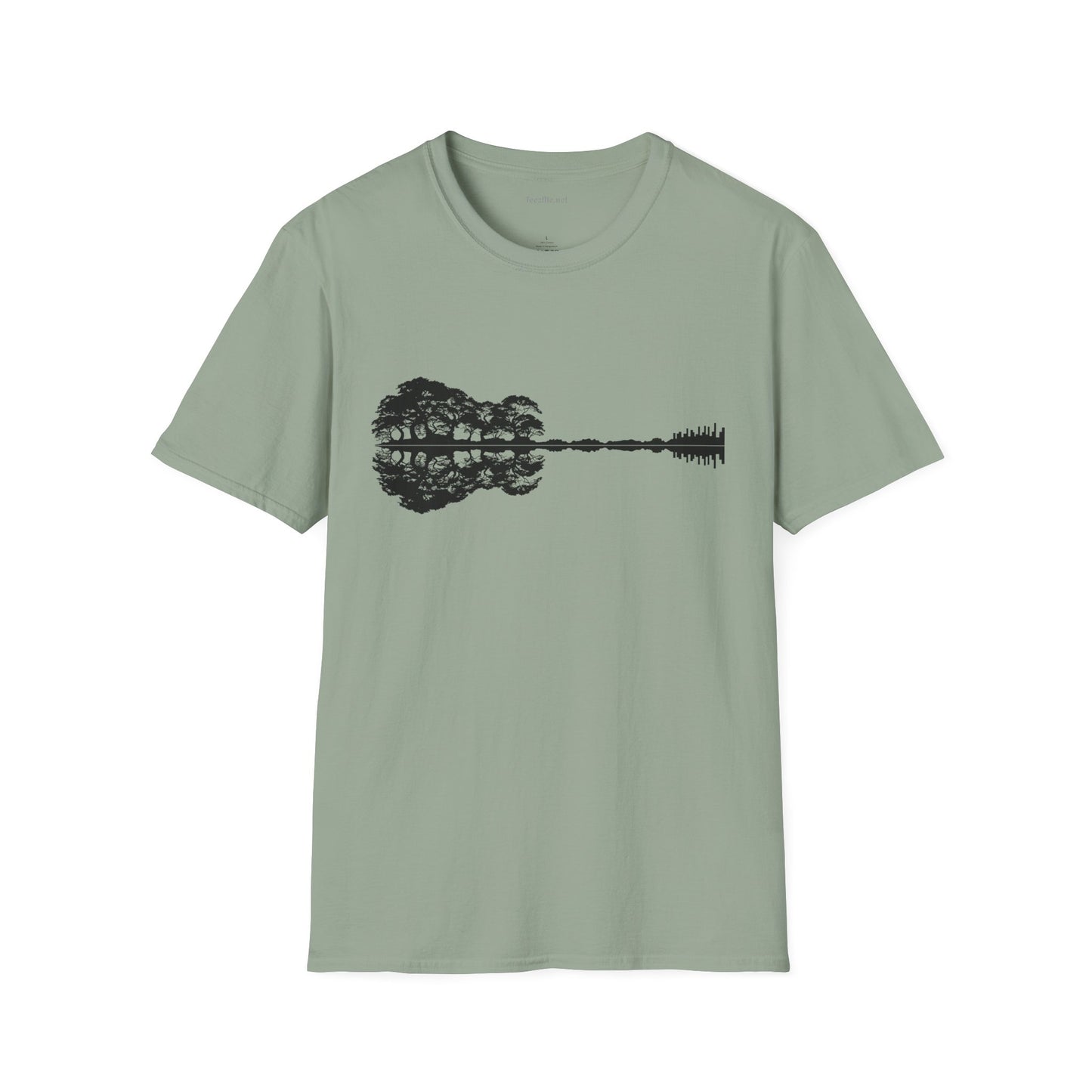 Lake Shadow Guitar Unisex Softstyle T-Shirt 100% Cotton Graphic