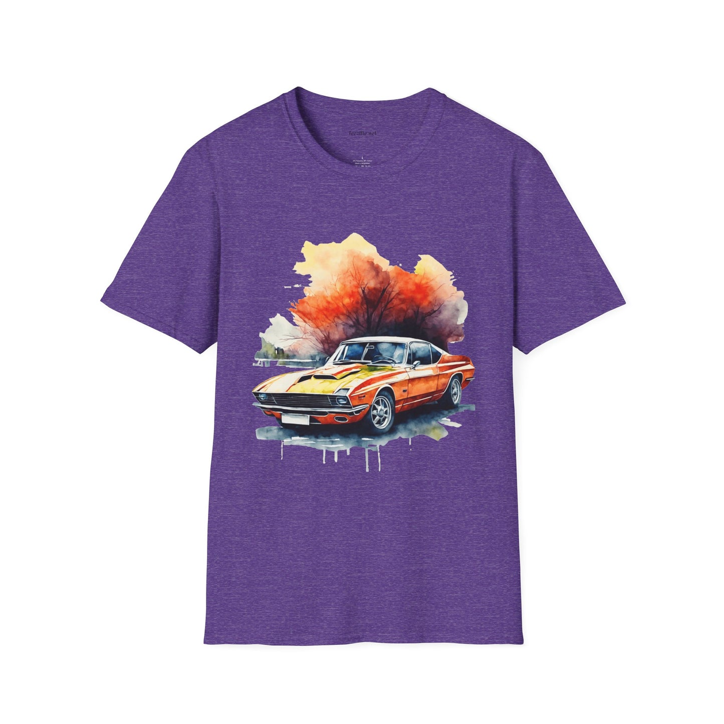 Mustang Car - Unisex Softstyle T-Shirt 100% Cotton Graphic
