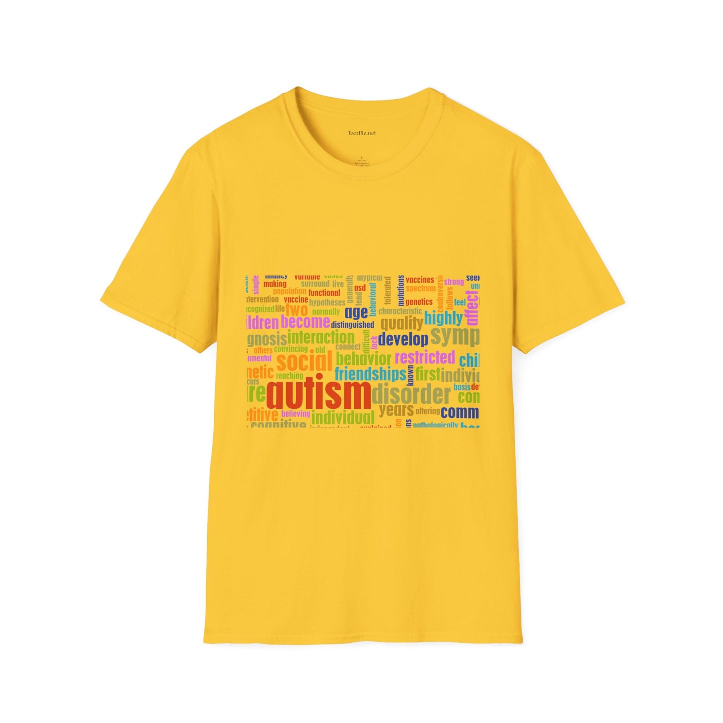 AUTISM speaks- Unisex Softstyle T-Shirt 100% Cotton Graphic