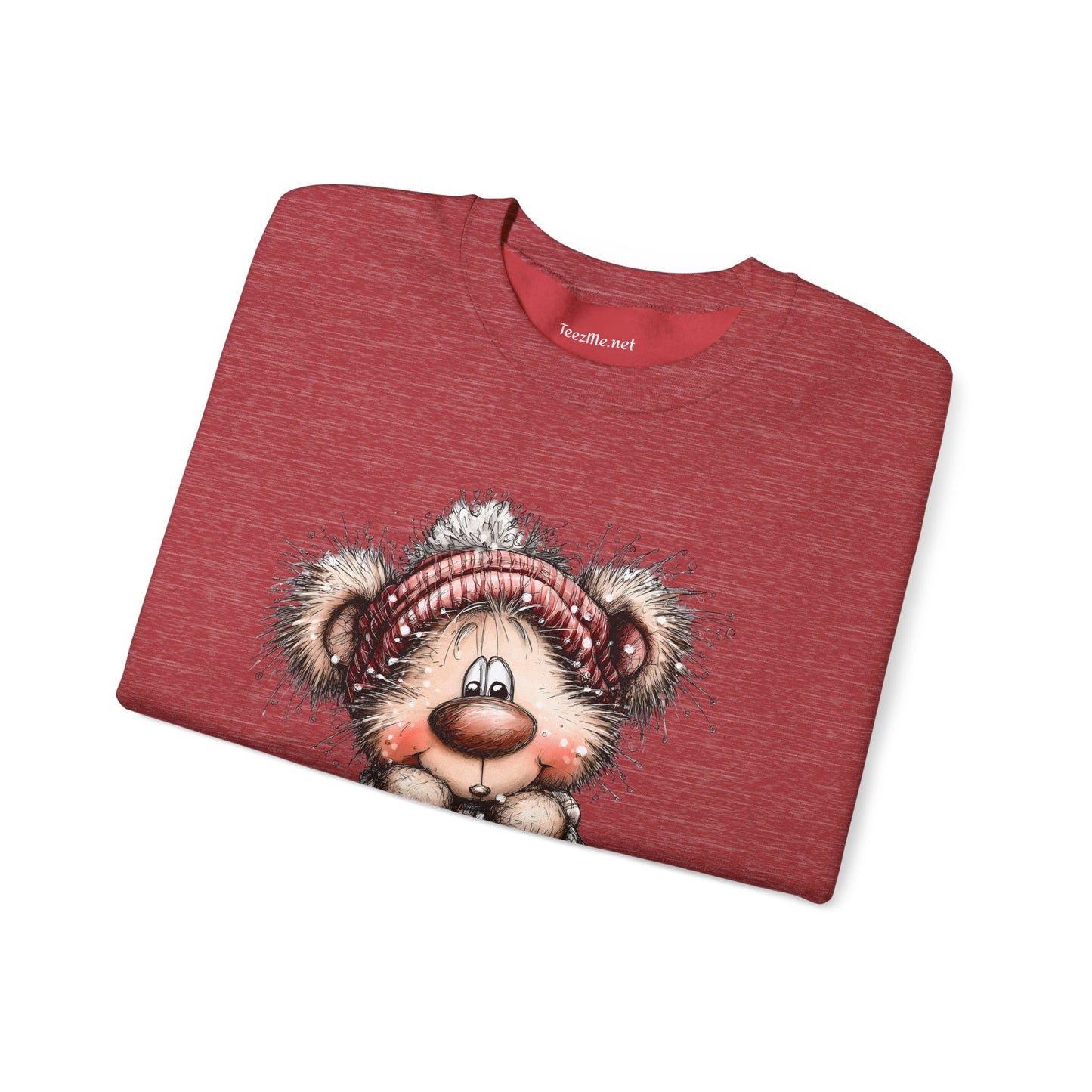 Whimsical Christmas Bear 01 Unisex Heavy Blend™ Crewneck Sweatshirt