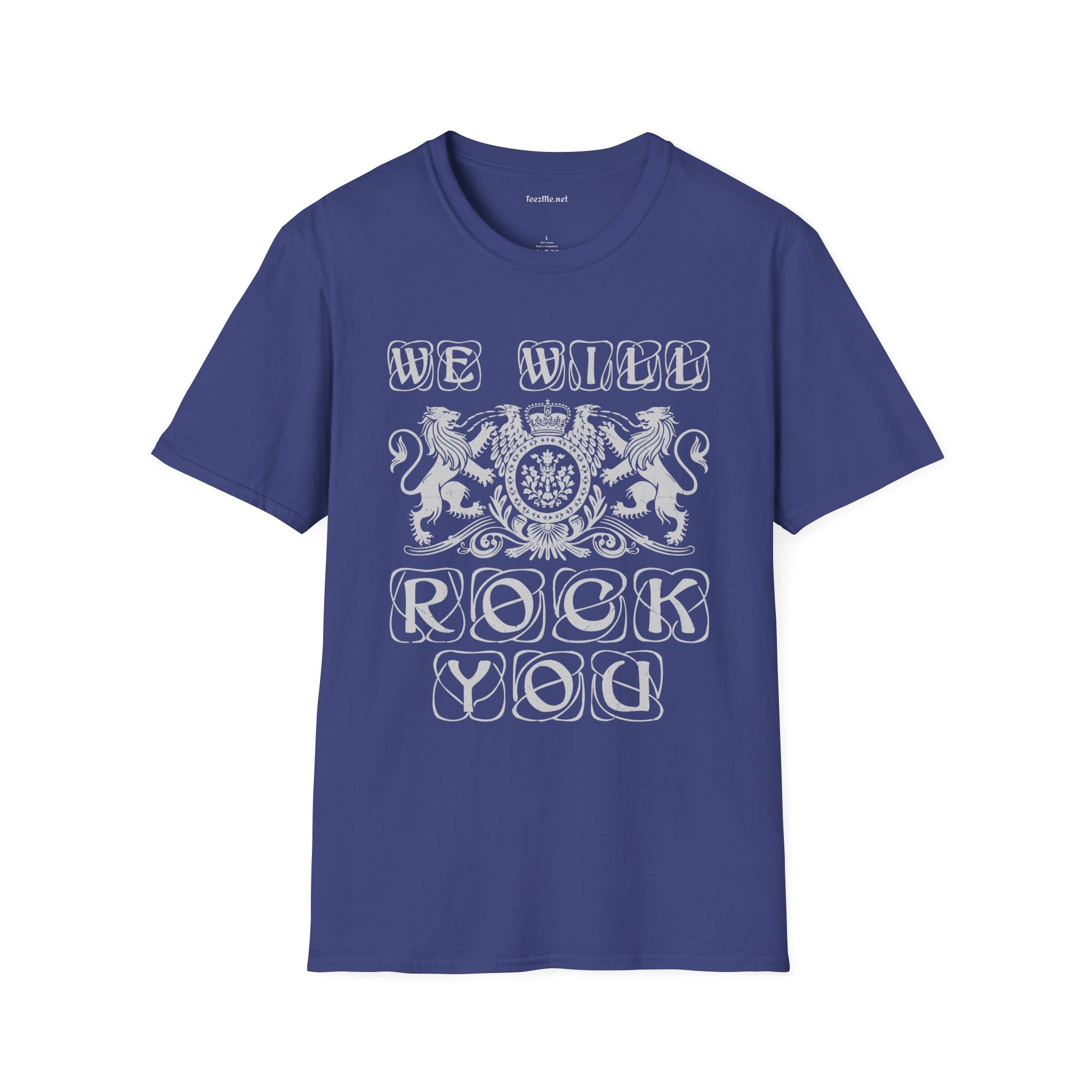 We Will Rock You Unisex SoftStyle T-Shirt 100% Cotton Graphic Music