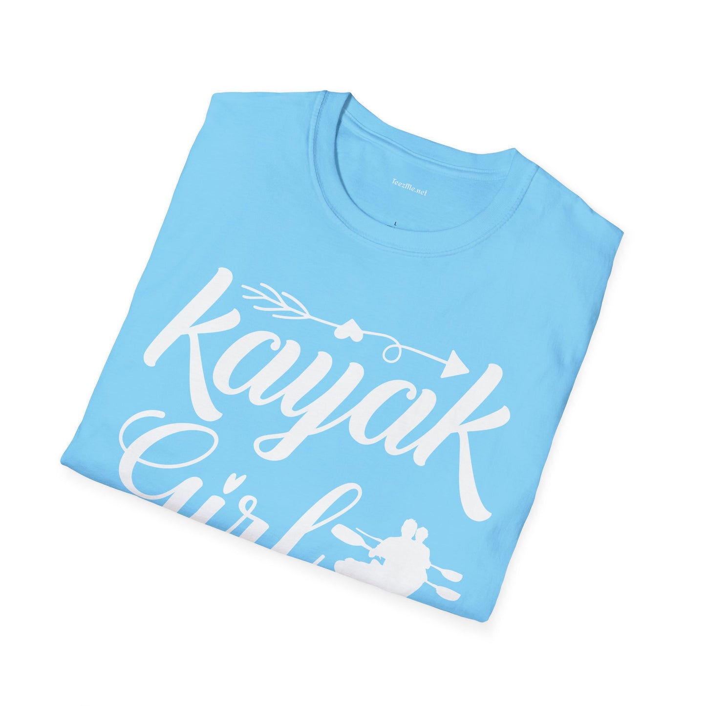 Kayak Girl - Unisex Softstyle T-Shirt 100% Cotton Graphic