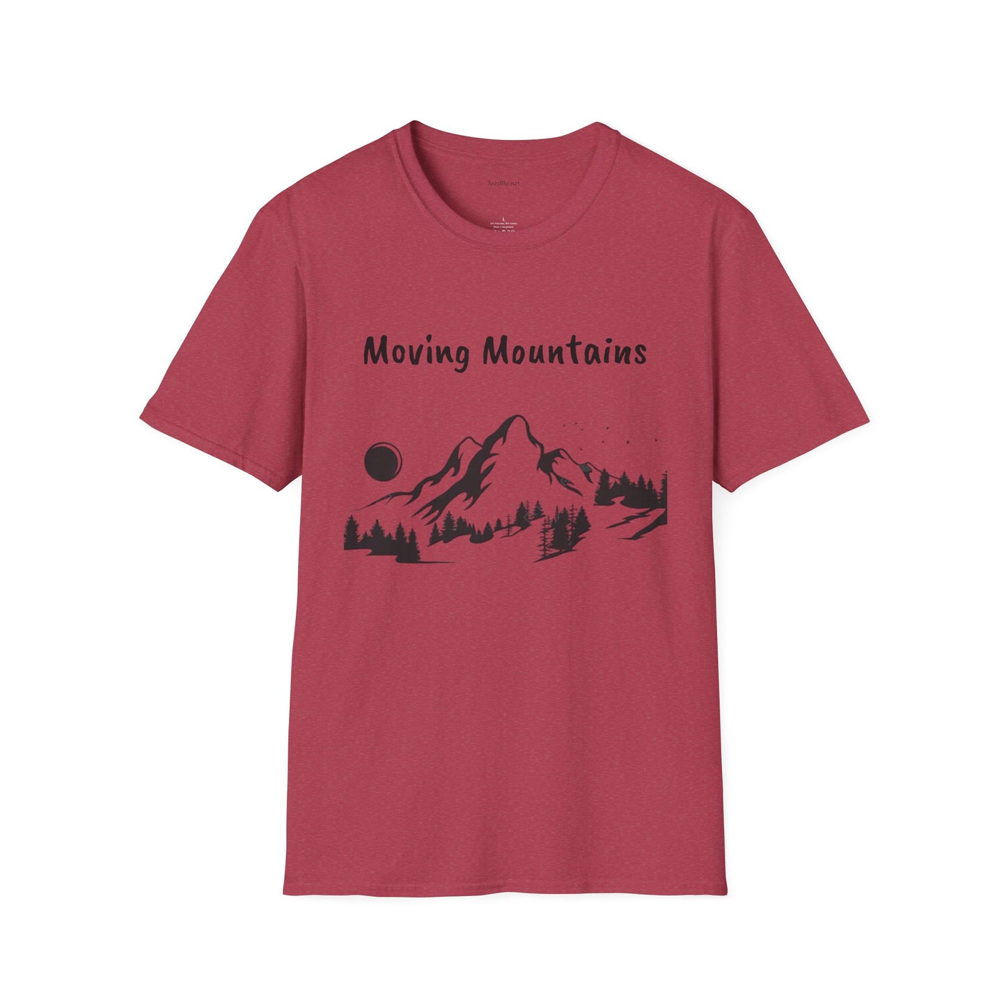 Moving Mountains - Unisex Softstyle T-Shirt 100% Cotton Graphic