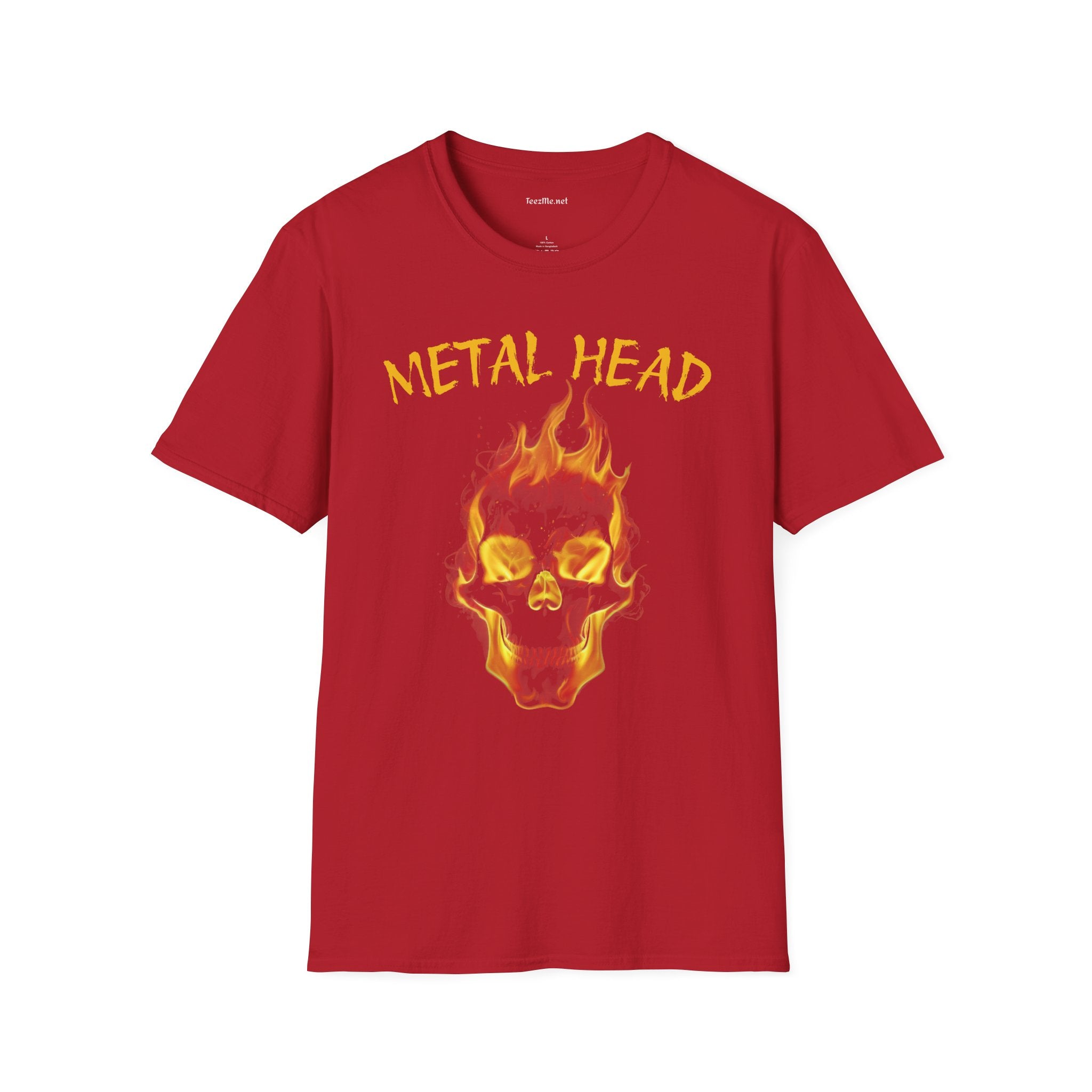 Metal Head - Unisex Softstyle T-Shirt 100% Cotton Graphic
