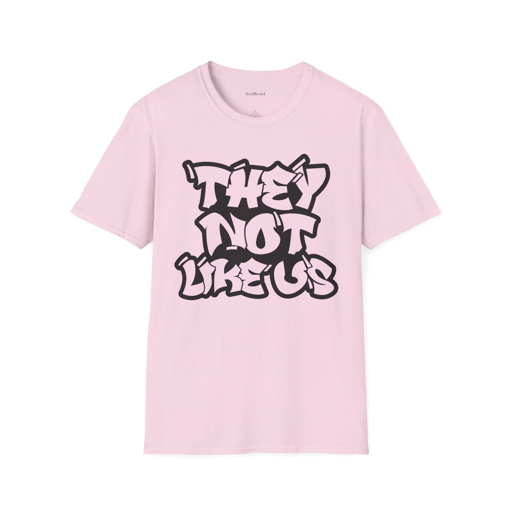 They Not Like Us (outline) Unisex SoftStyle T-Shirt 100% Cotton