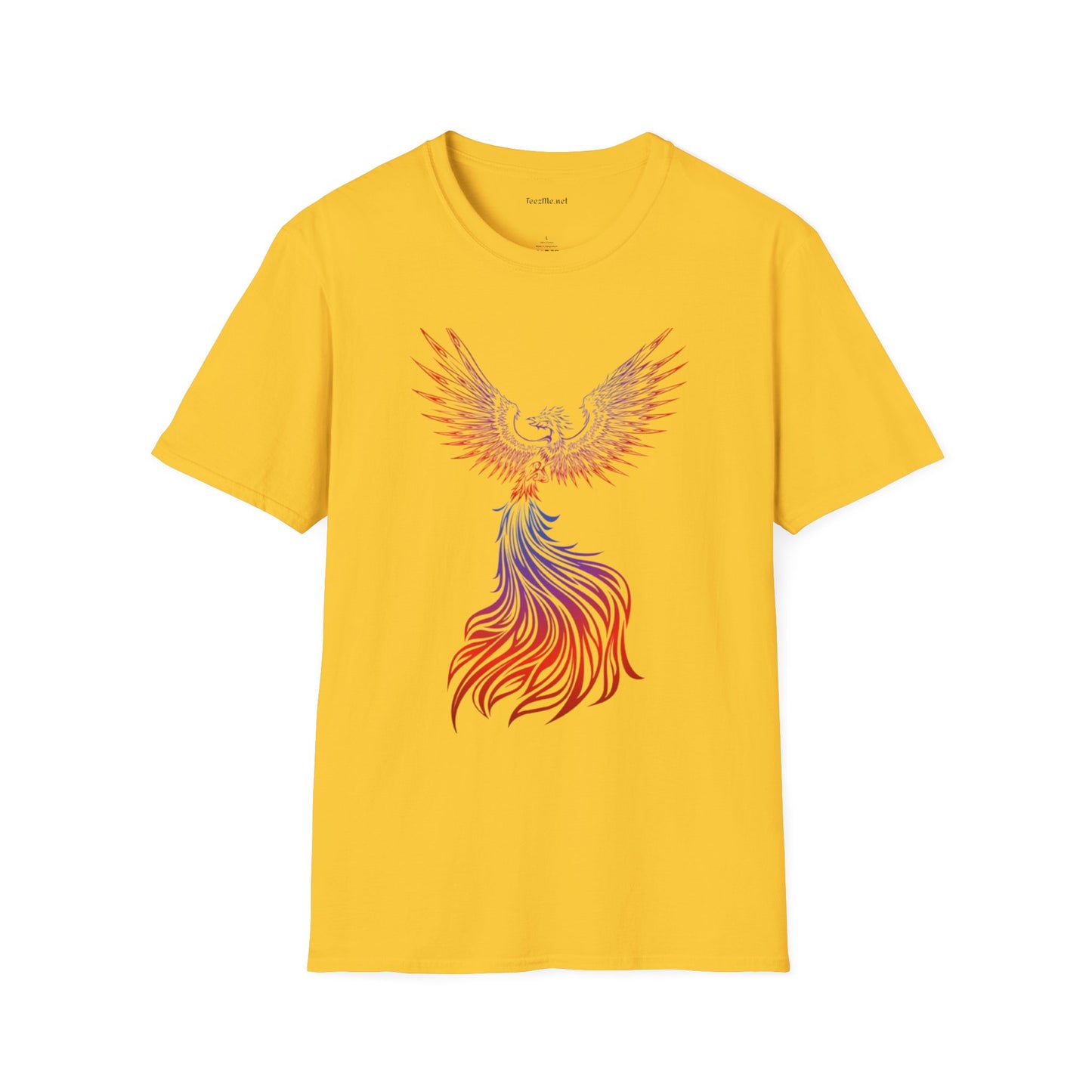 Phoenix rising (image)- Unisex Softstyle T-Shirt 100% Cotton Graphic