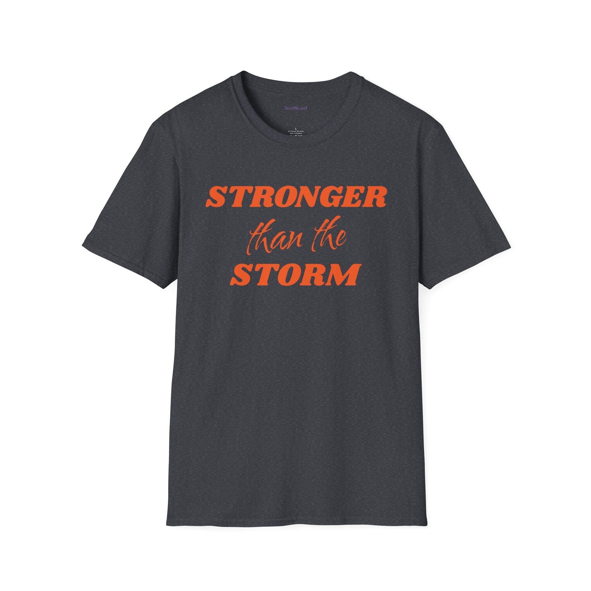 Stronger than the Storm Leukemia Unisex Softstyle T-Shirt 100% Cotton Graphic