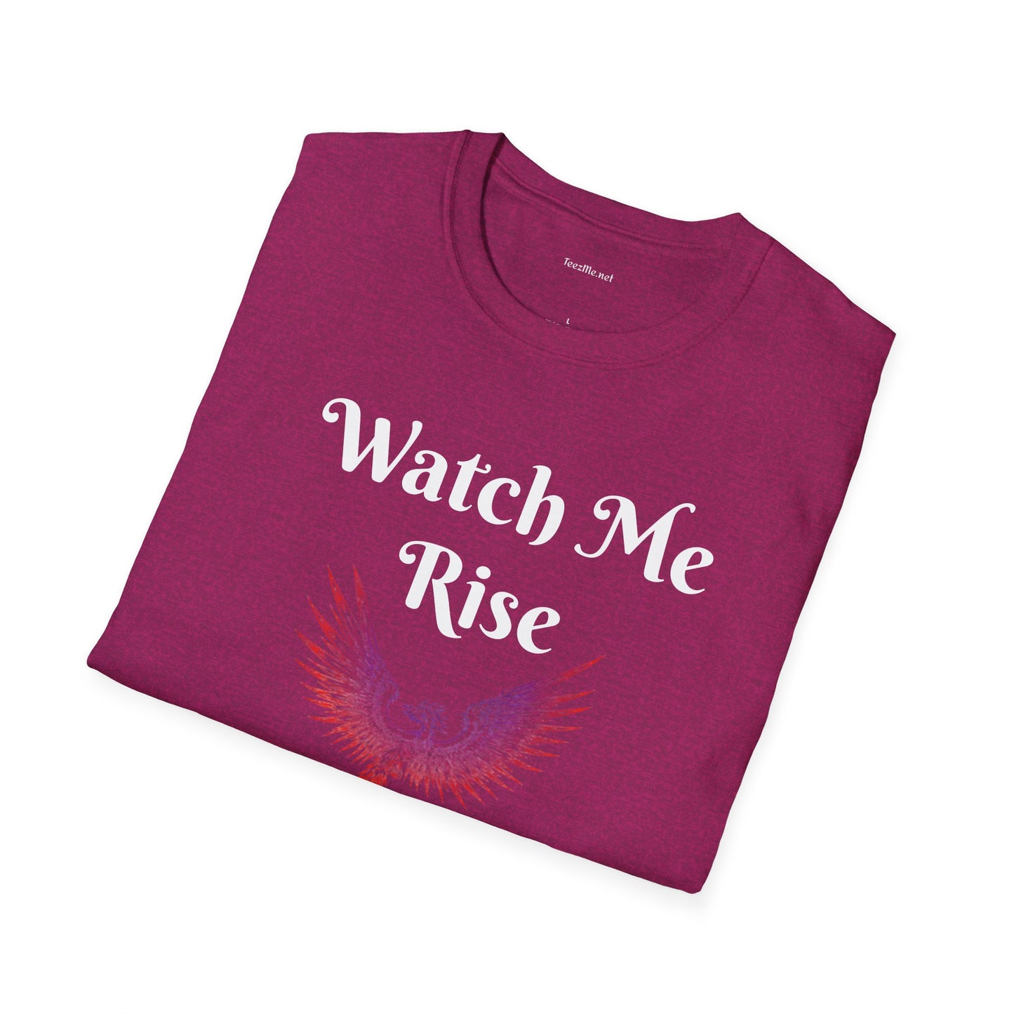Watch Me Rise - Unisex Softstyle T-Shirt 100% Cotton Graphic