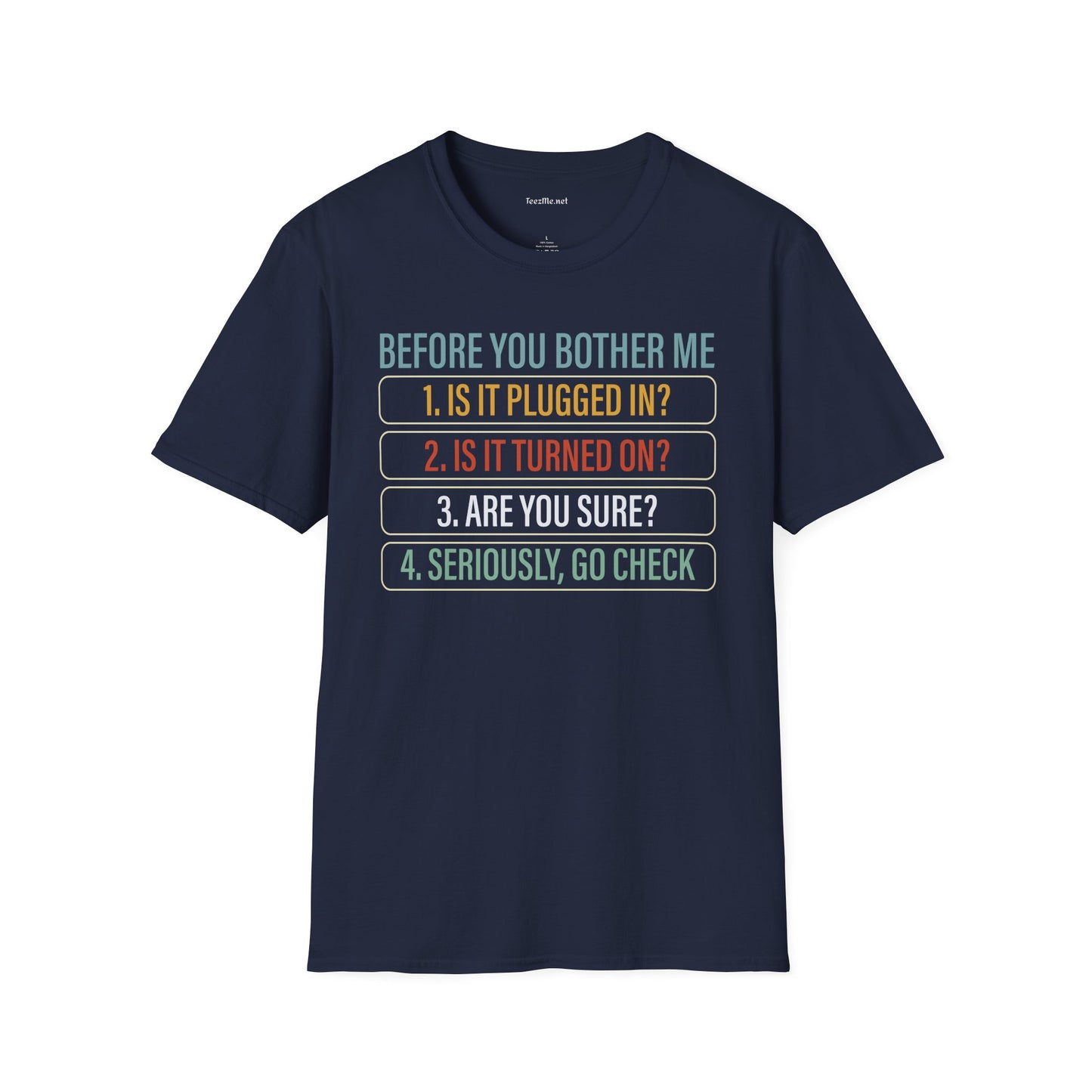 Info Technology 01 Unisex SoftStyle T-Shirt 100% Cotton