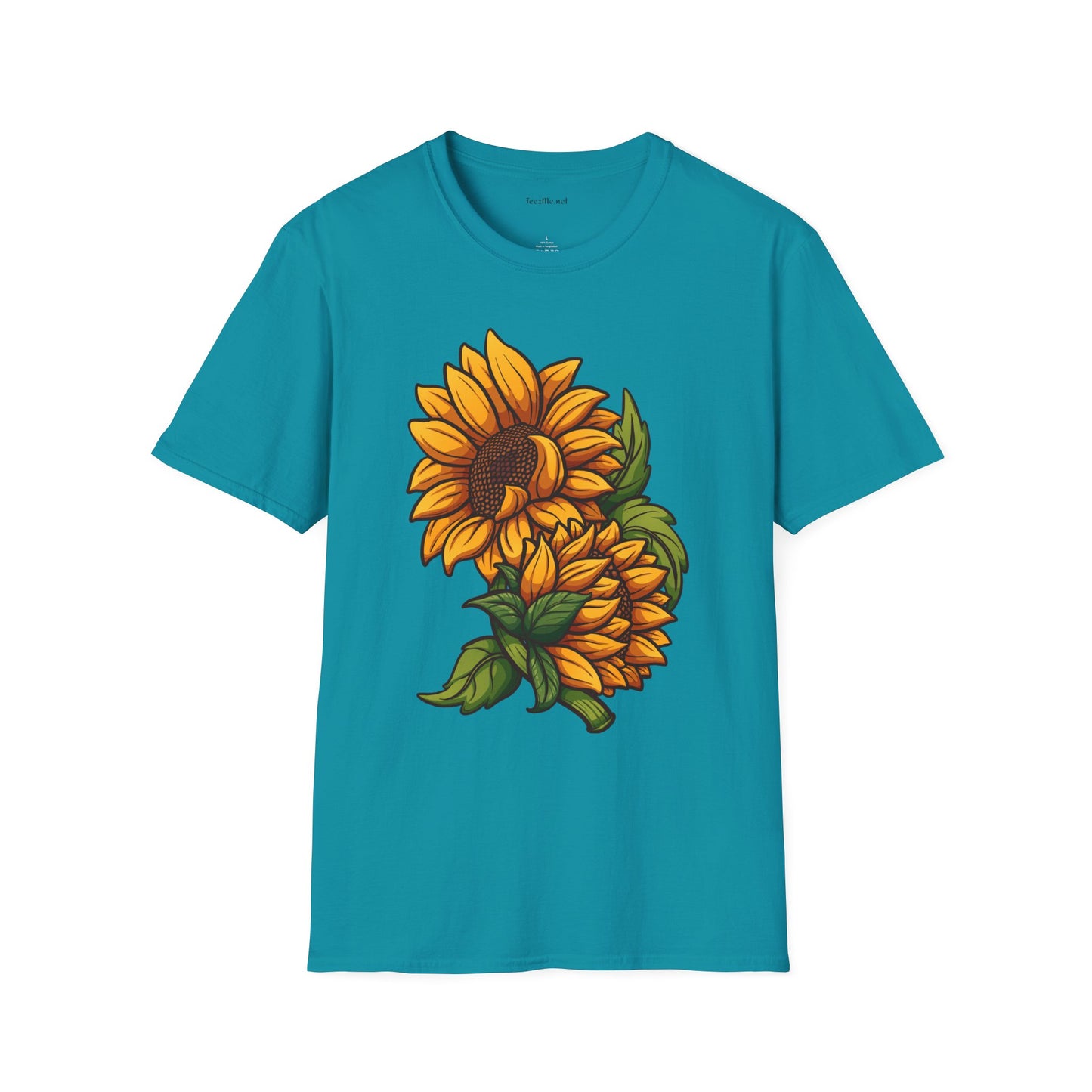 Sunflower (image) - Unisex Softstyle T-Shirt 100% Cotton Graphic