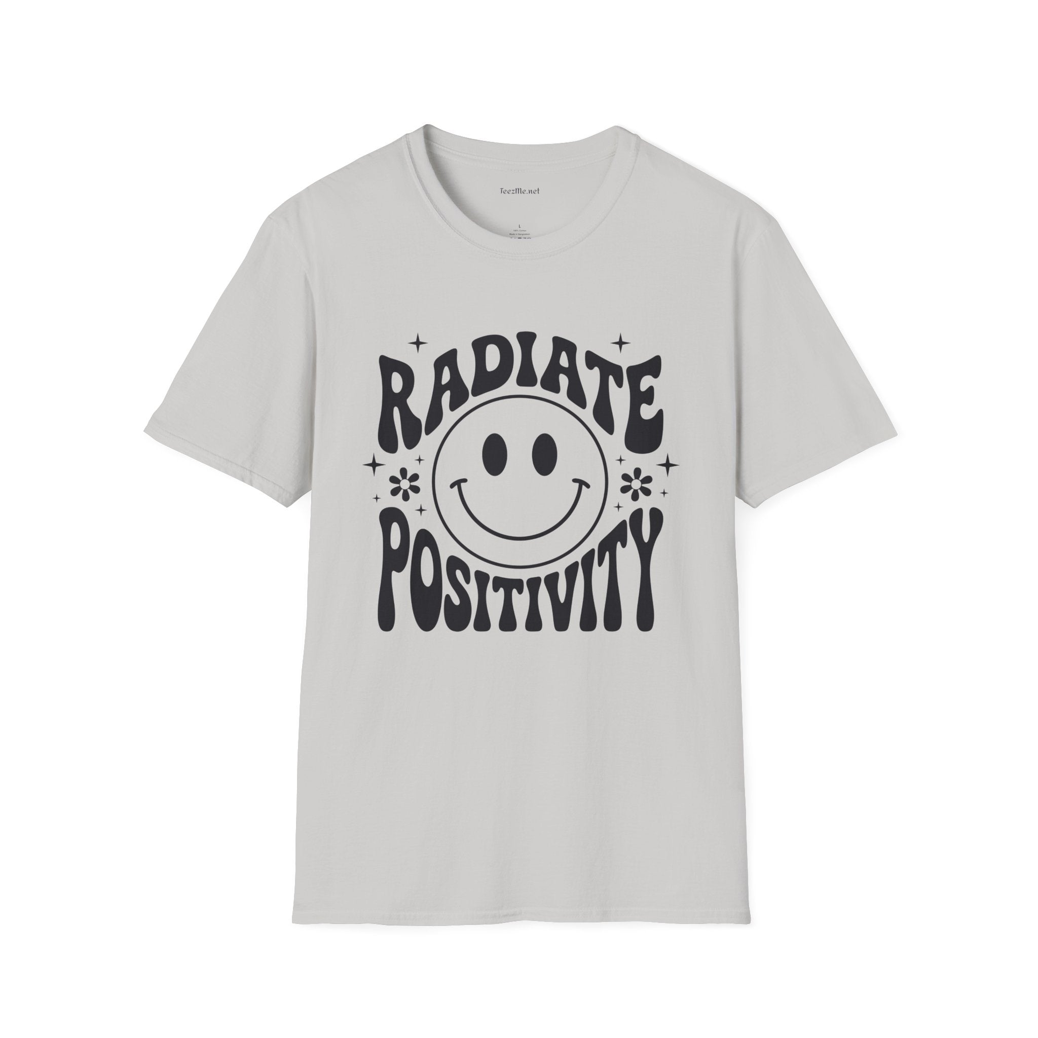 Radiate Positivity :) 02 Unisex Soft Style T-Shirt 100% Cotton Graphic