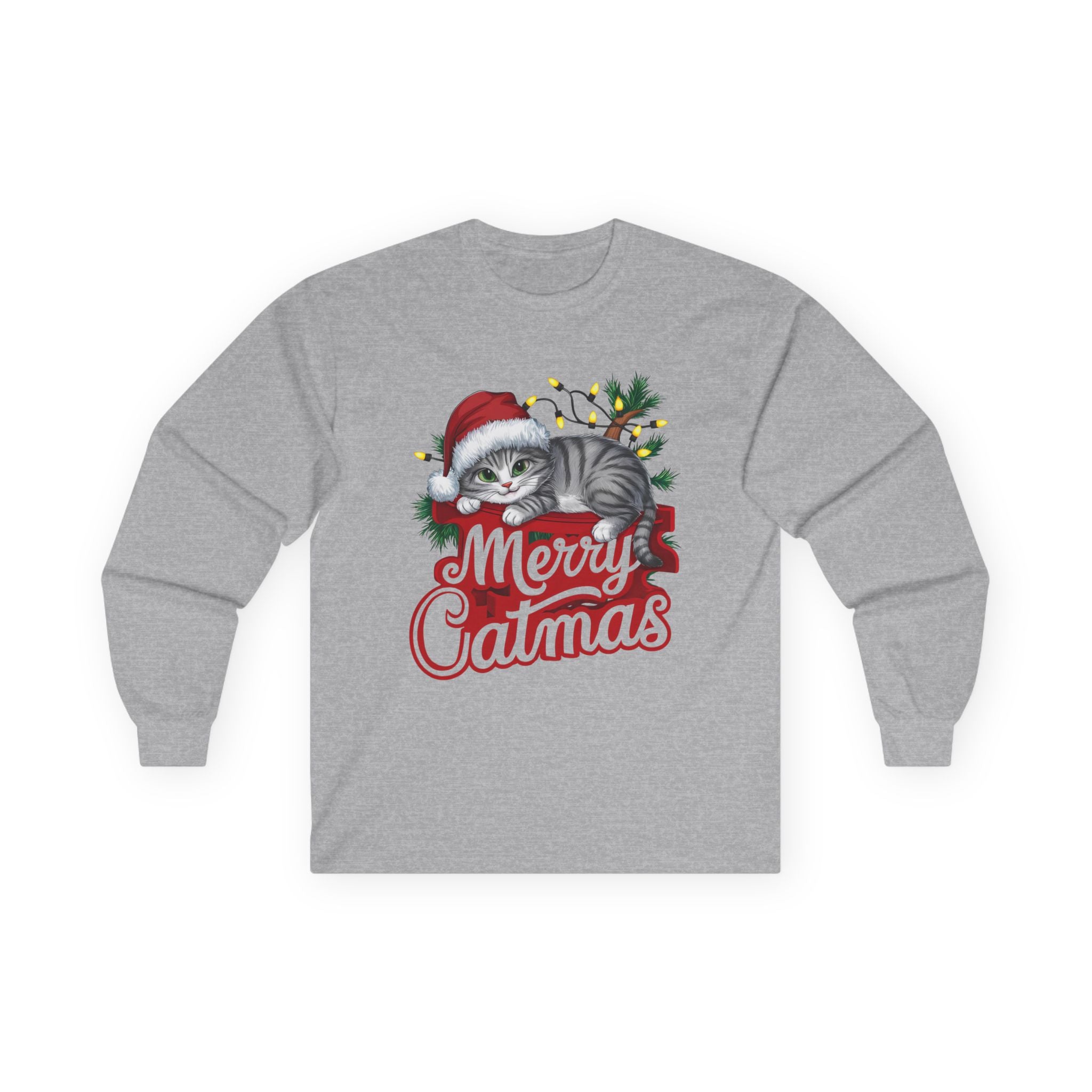 Merry Catmas 01 Unisex Ultra Cotton Long Sleeve Tee