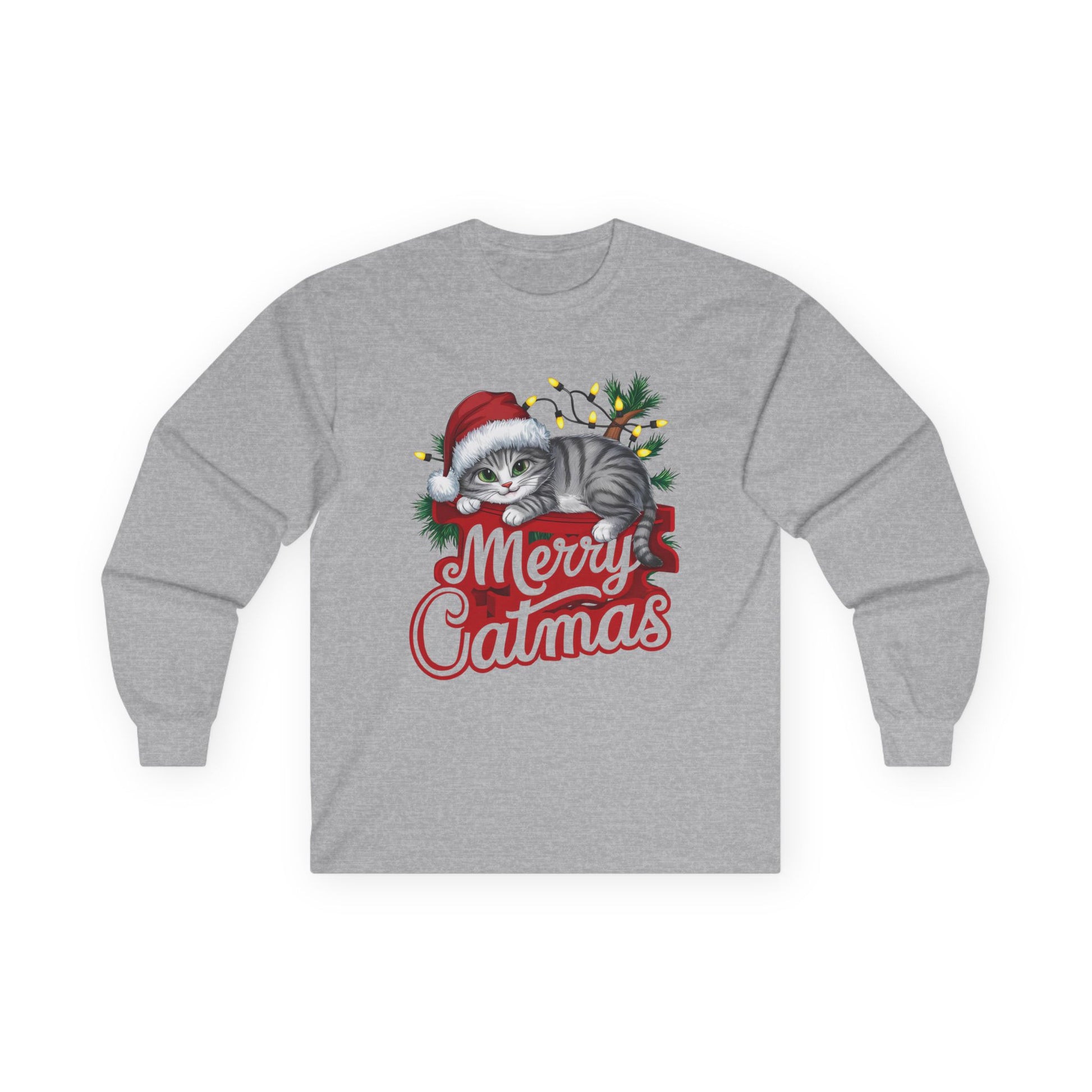 Merry Catmas 01 Unisex Ultra Cotton Long Sleeve Tee