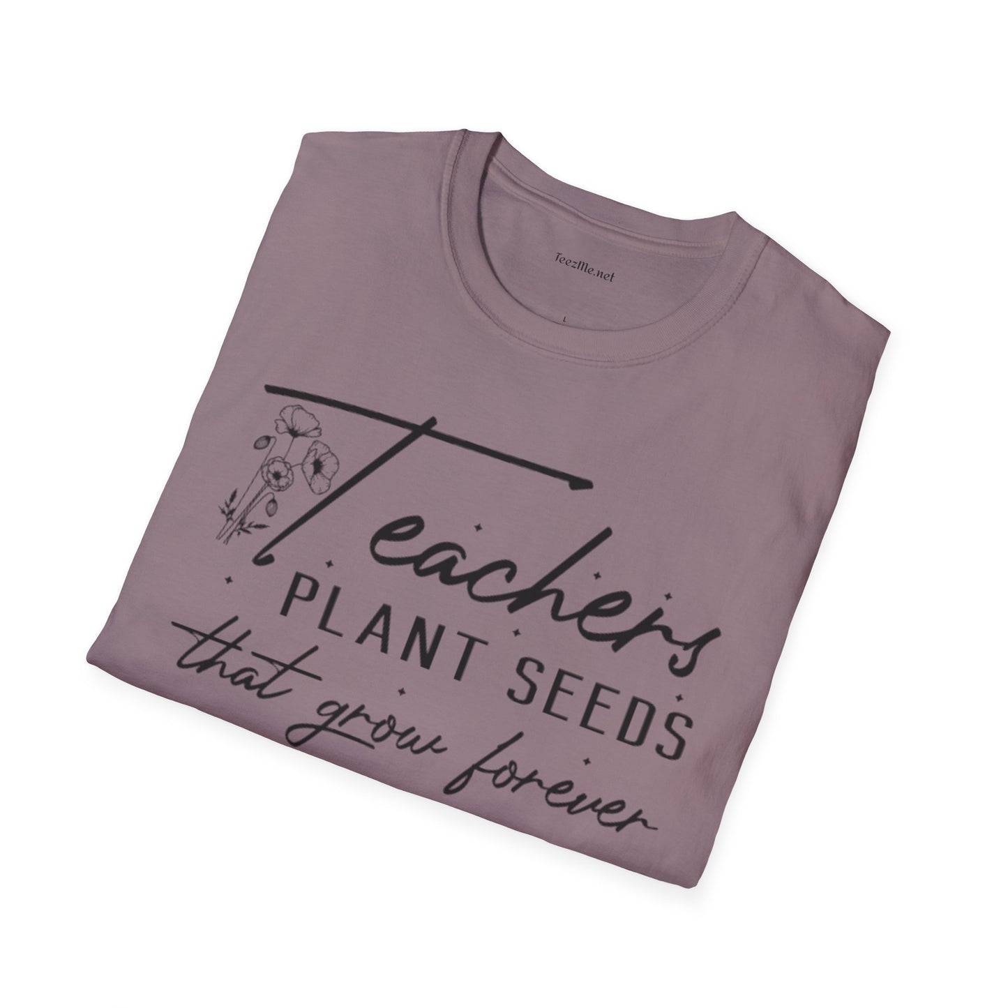Teacher's Plant Seeds Unisex Soft Style T-Shirt 100% Cotton Graphic