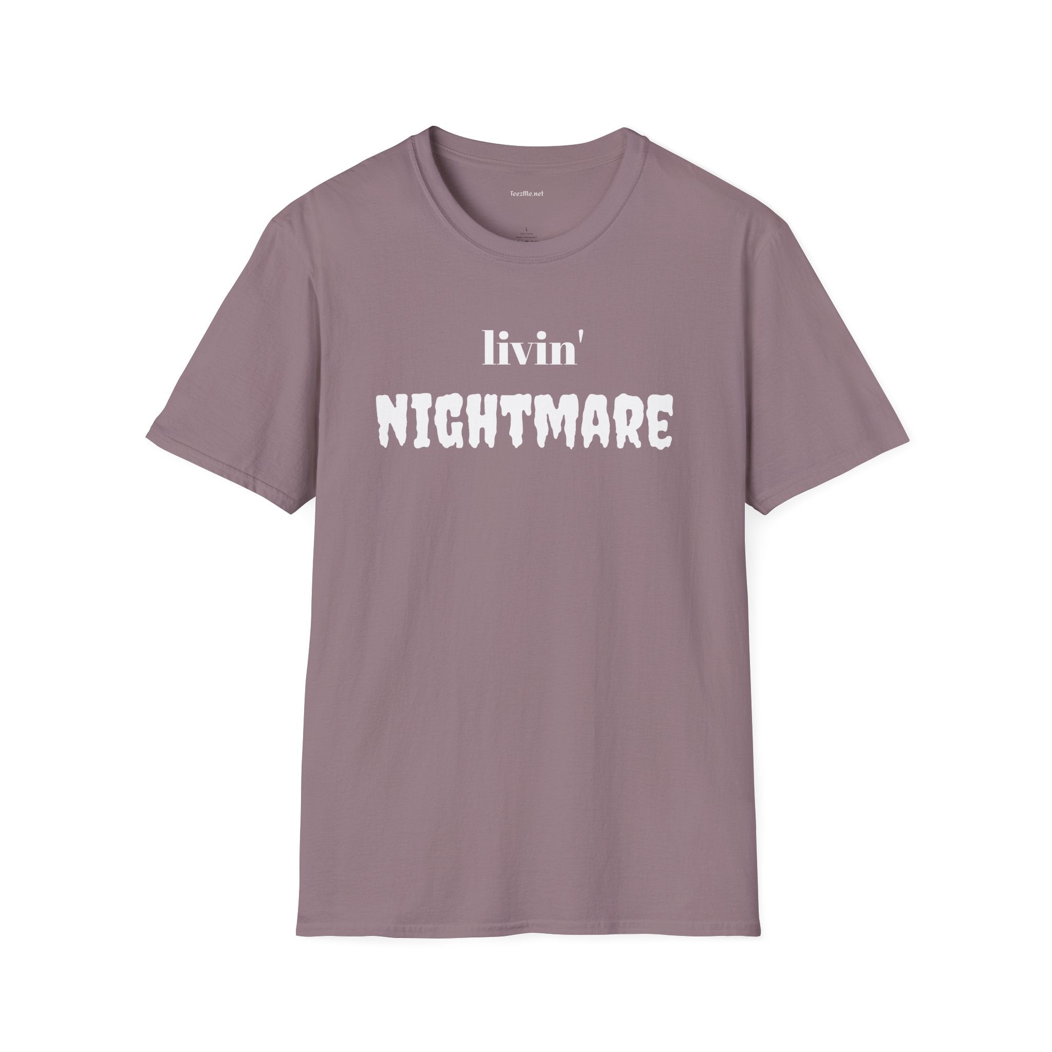 livin' NIGHTMARE - Unisex Softstyle T-Shirt 100% Cotton Graphic