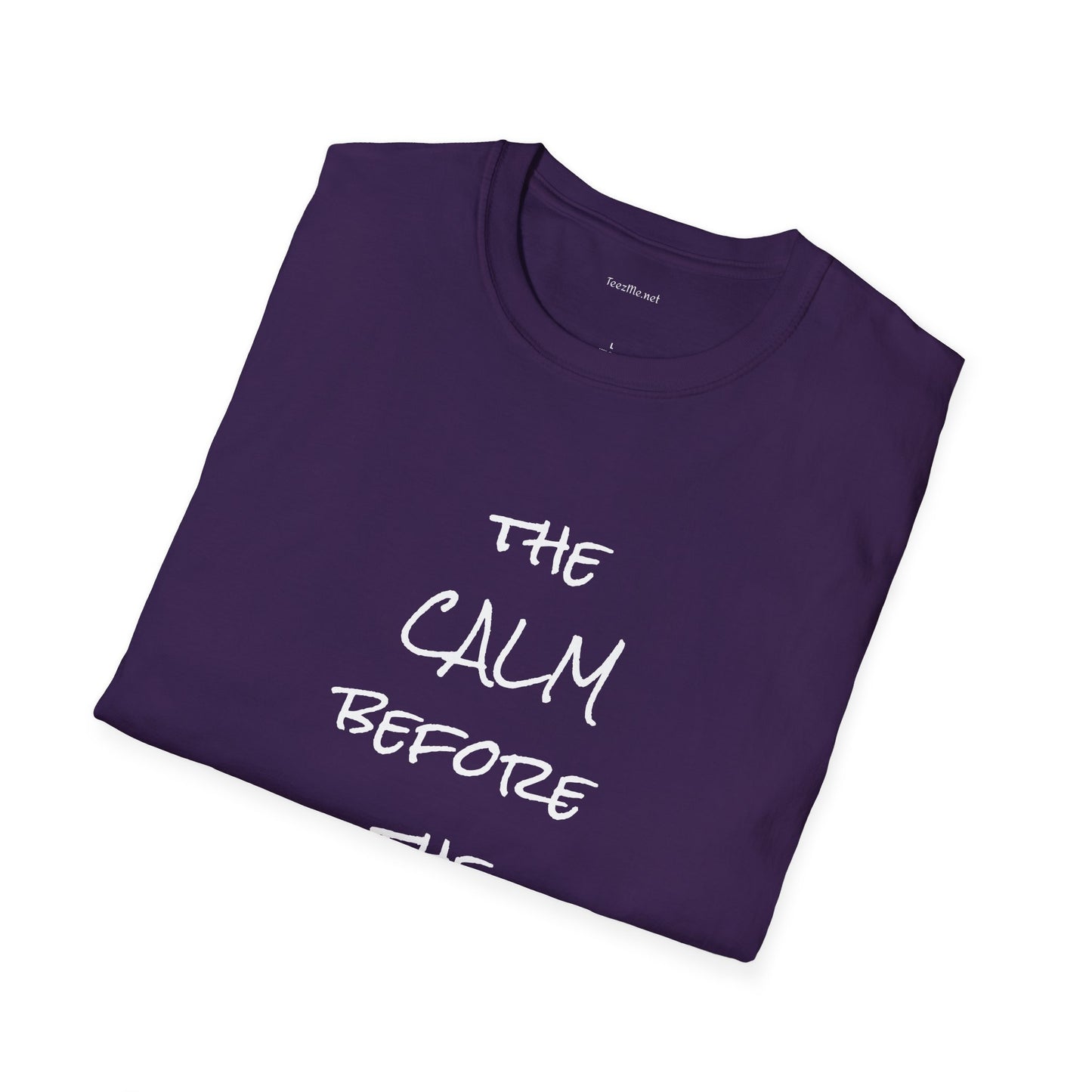 The CALM before the STORM - Unisex Softstyle T-Shirt 100% Cotton Graphic