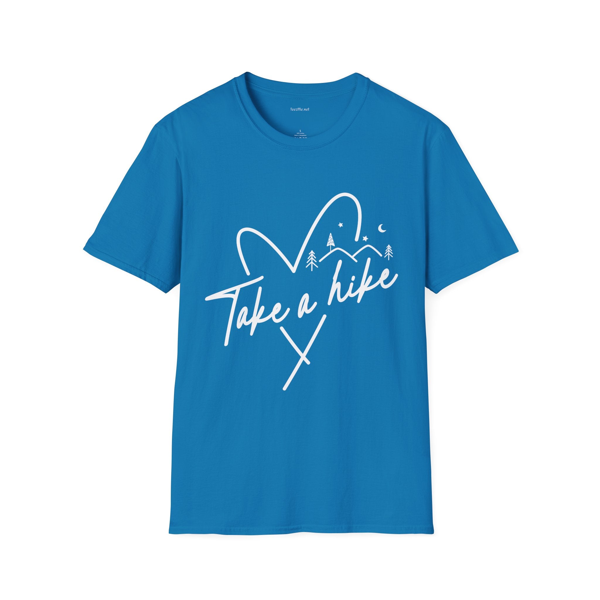 Take a Hike (white) - Unisex Softstyle T-Shirt 100% Cotton Graphic