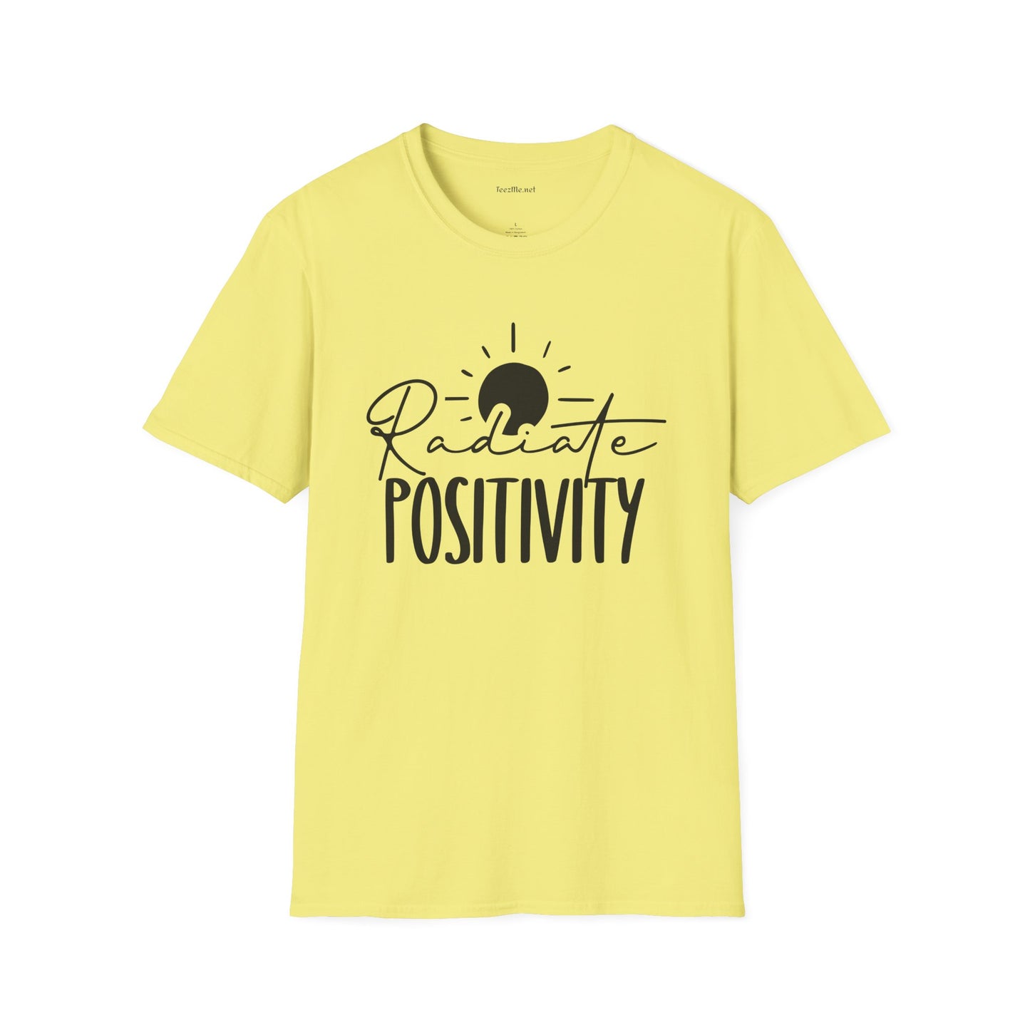 Radiate Positivity Unisex Soft Style T-Shirt 100% Cotton Graphic