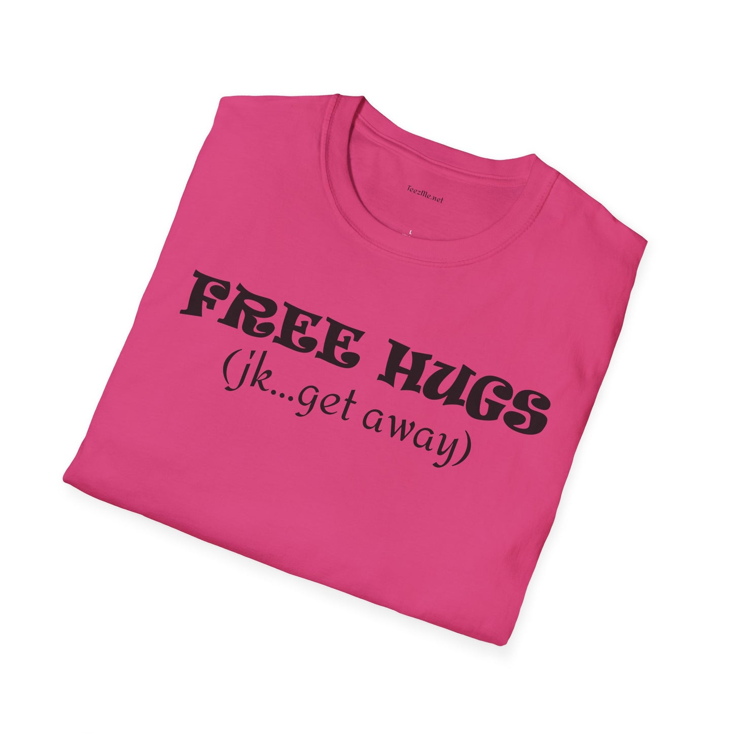 FREE HUGS - Unisex Softstyle T-Shirt 100% Cotton Graphic