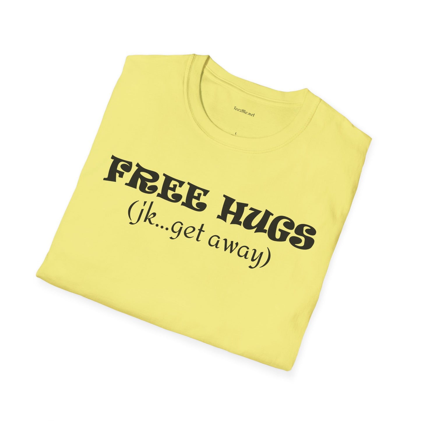 FREE HUGS - Unisex Softstyle T-Shirt 100% Cotton Graphic