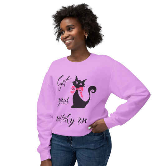 Get your witchy on -  Unisex Lightweight Crewneck Sweatshirt