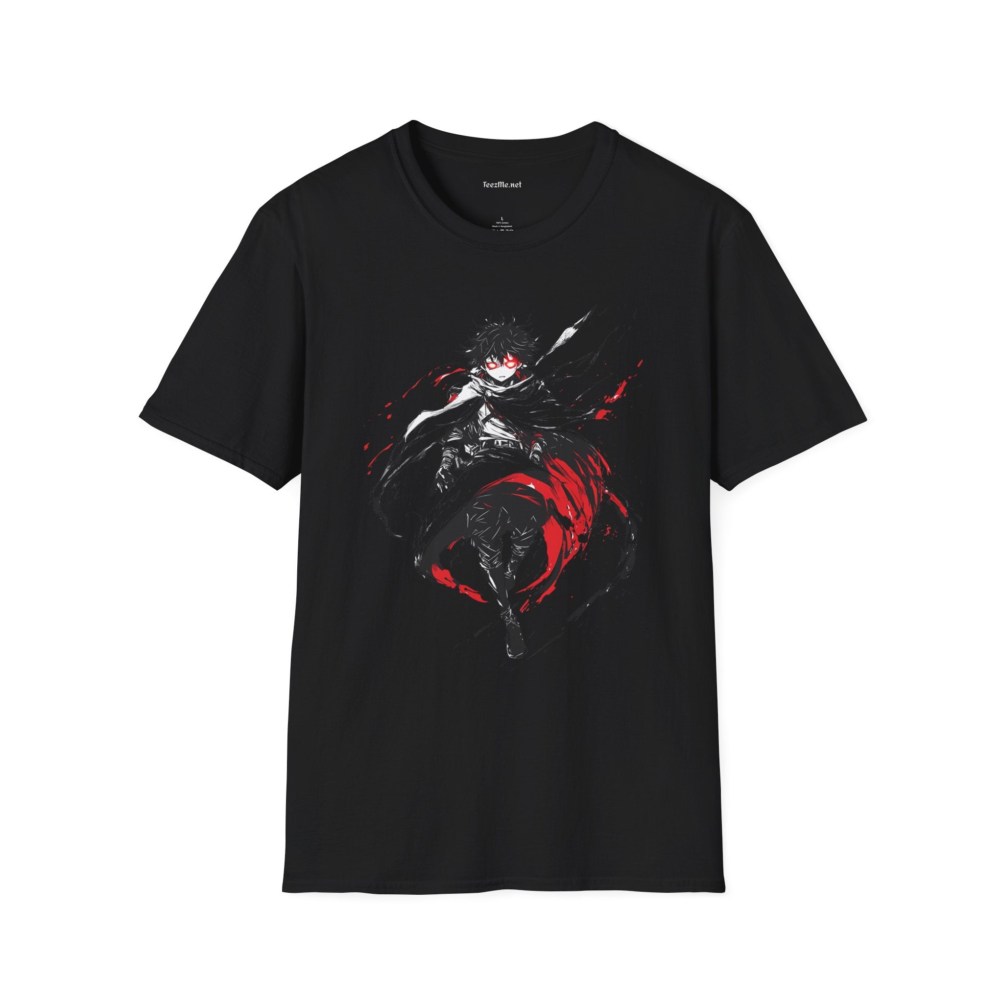 Mystic Manga Hero Unisex Softstyle T-Shirt 100% Cotton Graphic