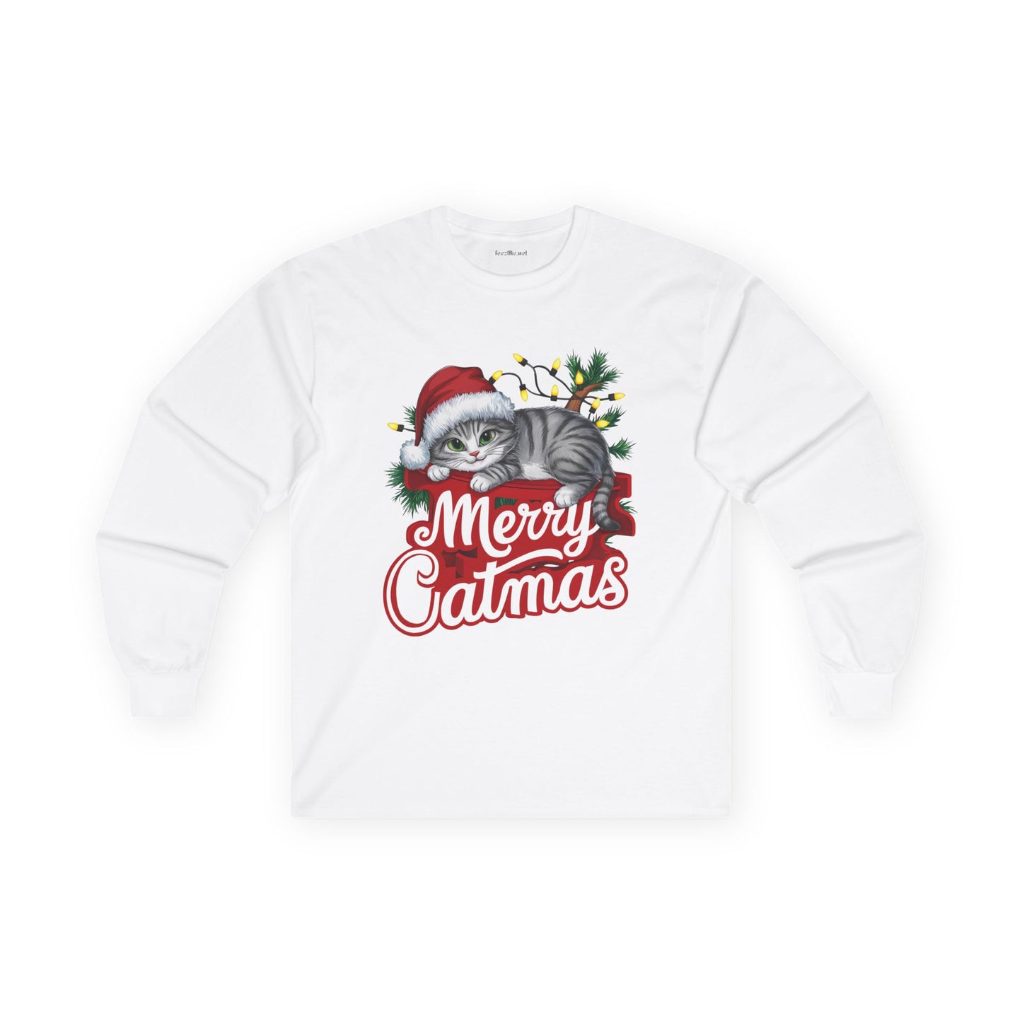 Merry Catmas 01 Unisex Ultra Cotton Long Sleeve Tee