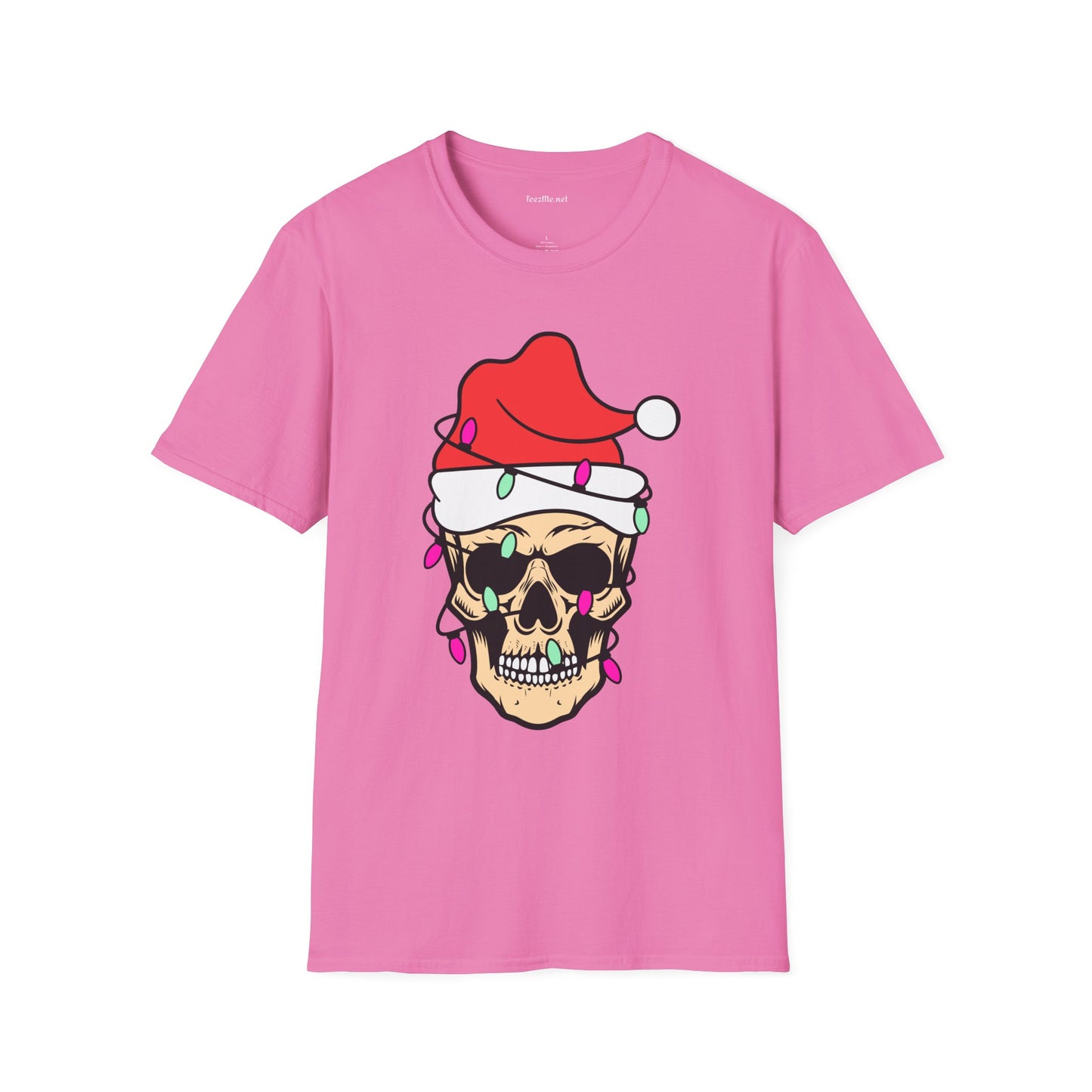 Skeleton Santa Unisex Softstyle T-Shirt 100% Cotton Graphic