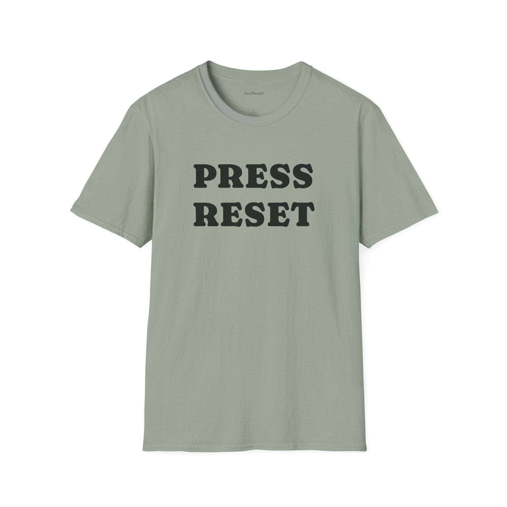 Press Reset - Unisex Softstyle T-Shirt 100% Cotton Graphic