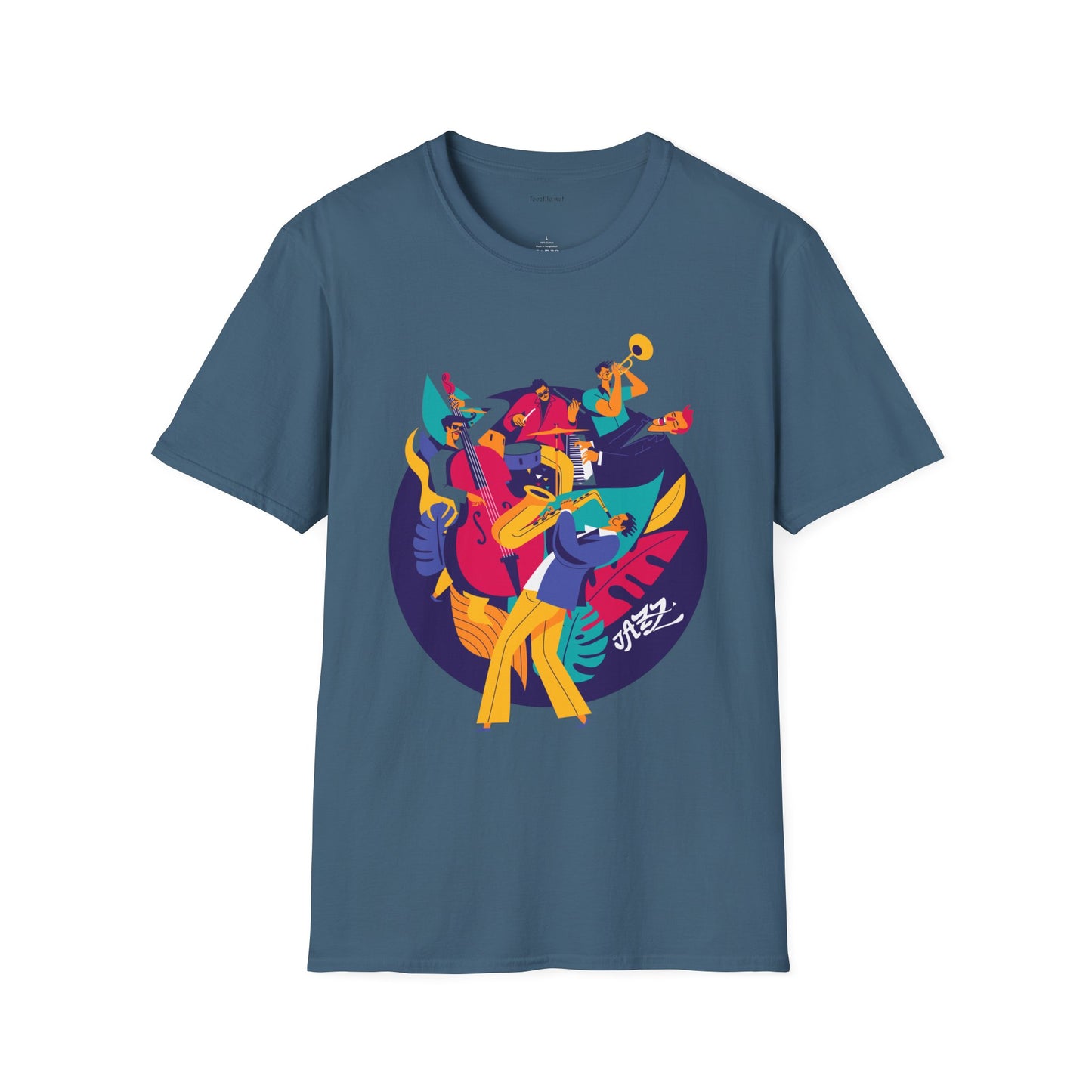 Jazz Music Unisex Softstyle T-Shirt 100% Cotton Graphic