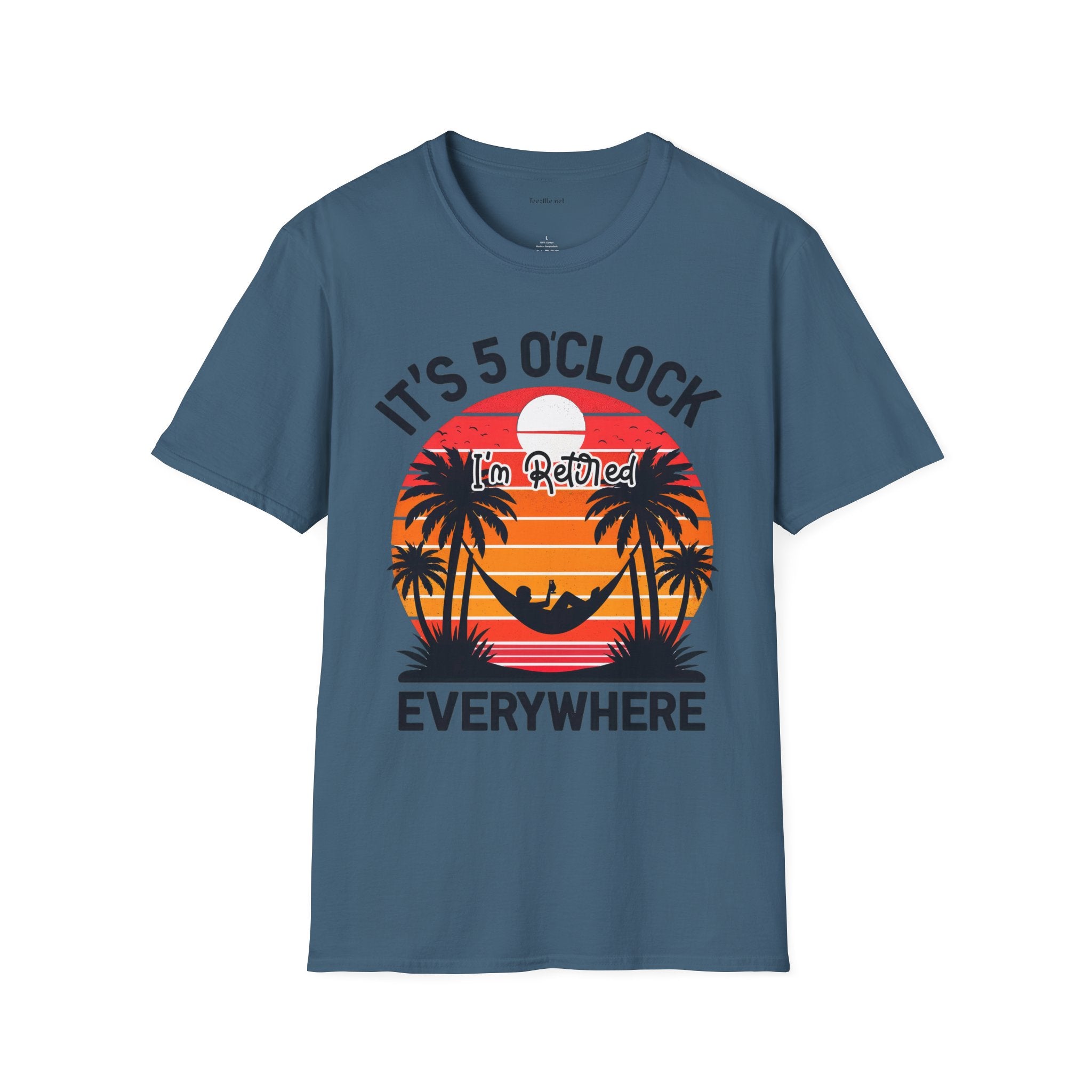 Retired - It's 5 - Unisex Softstyle T-Shirt 100% Cotton Graphic