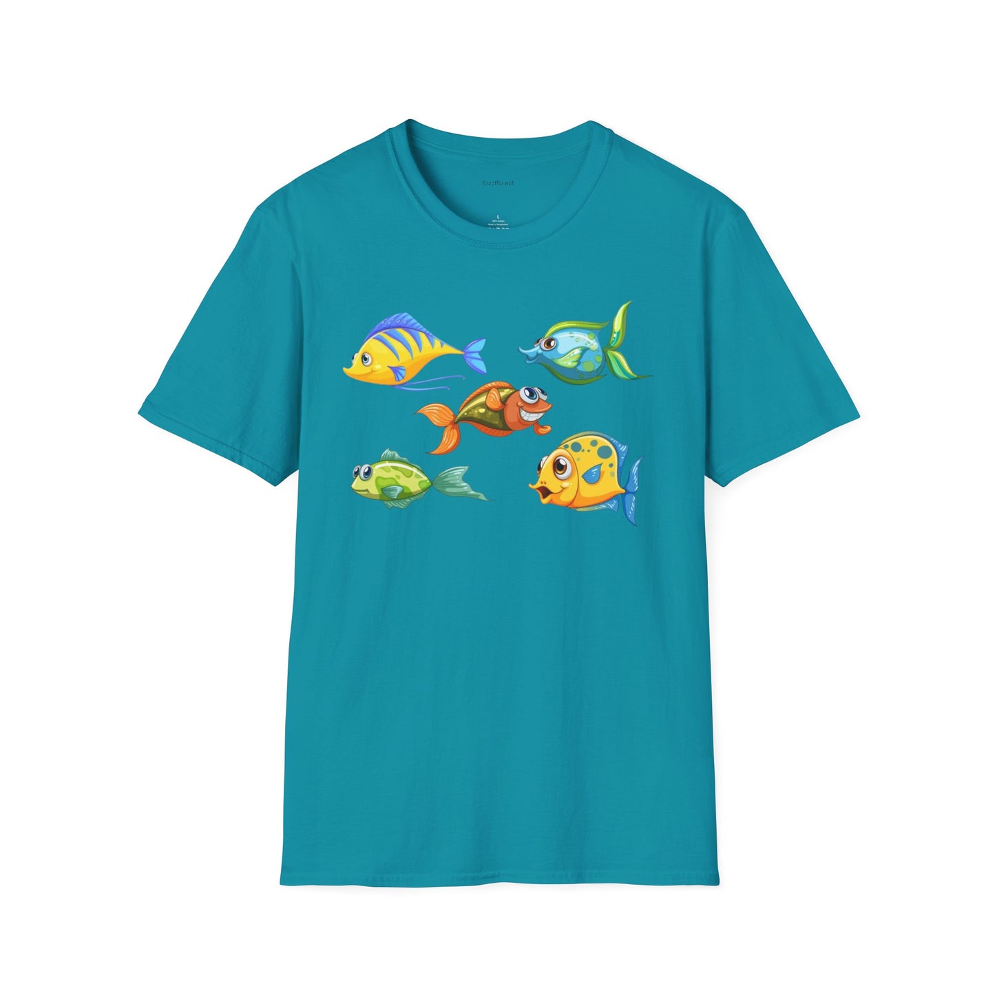 Fish (illustration) - Unisex Softstyle T-Shirt 100% Cotton Graphic