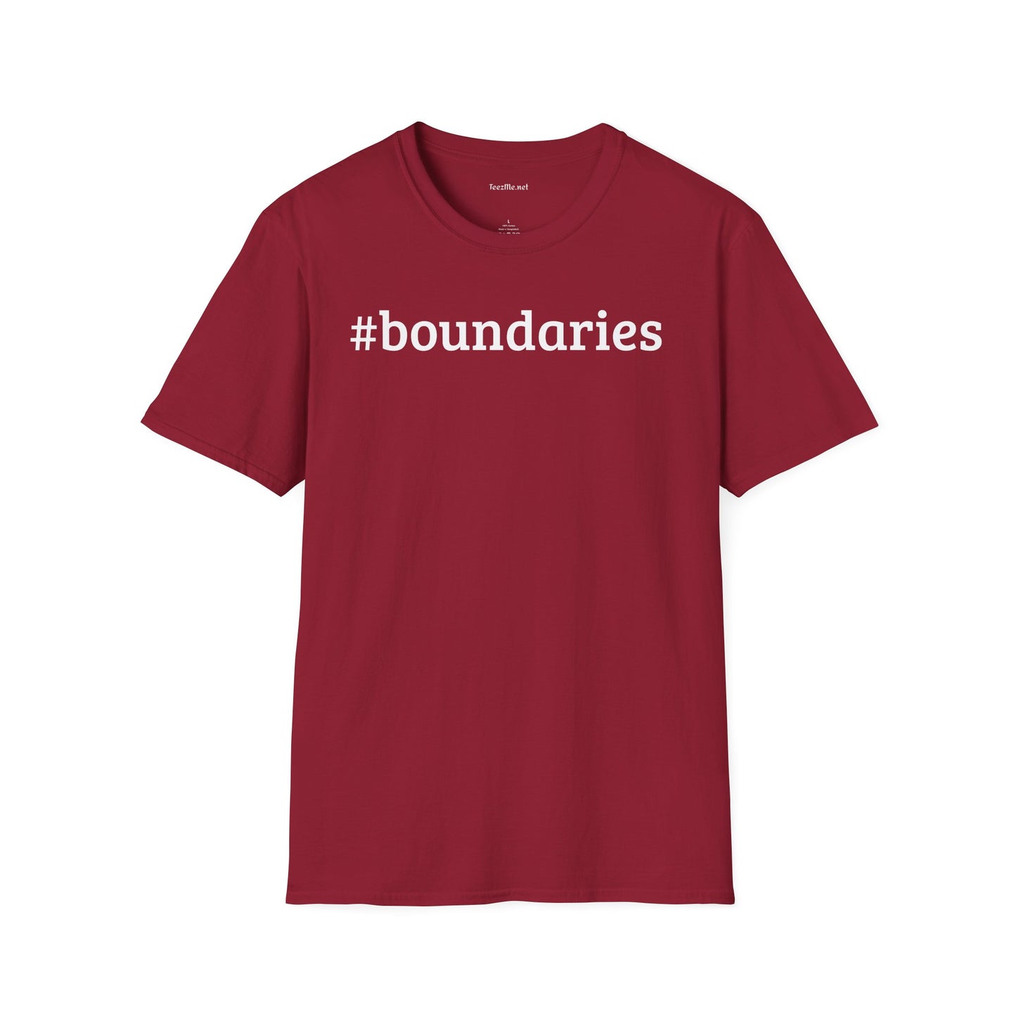 #boundaries Unisex Softstyle T-Shirt 100% Cotton Graphic