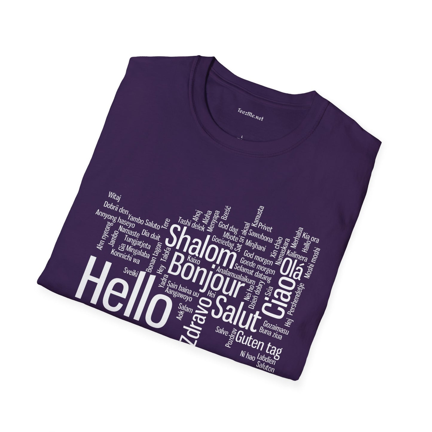 Hello (Multilingual) Unisex Softstyle T-Shirt 100% Cotton