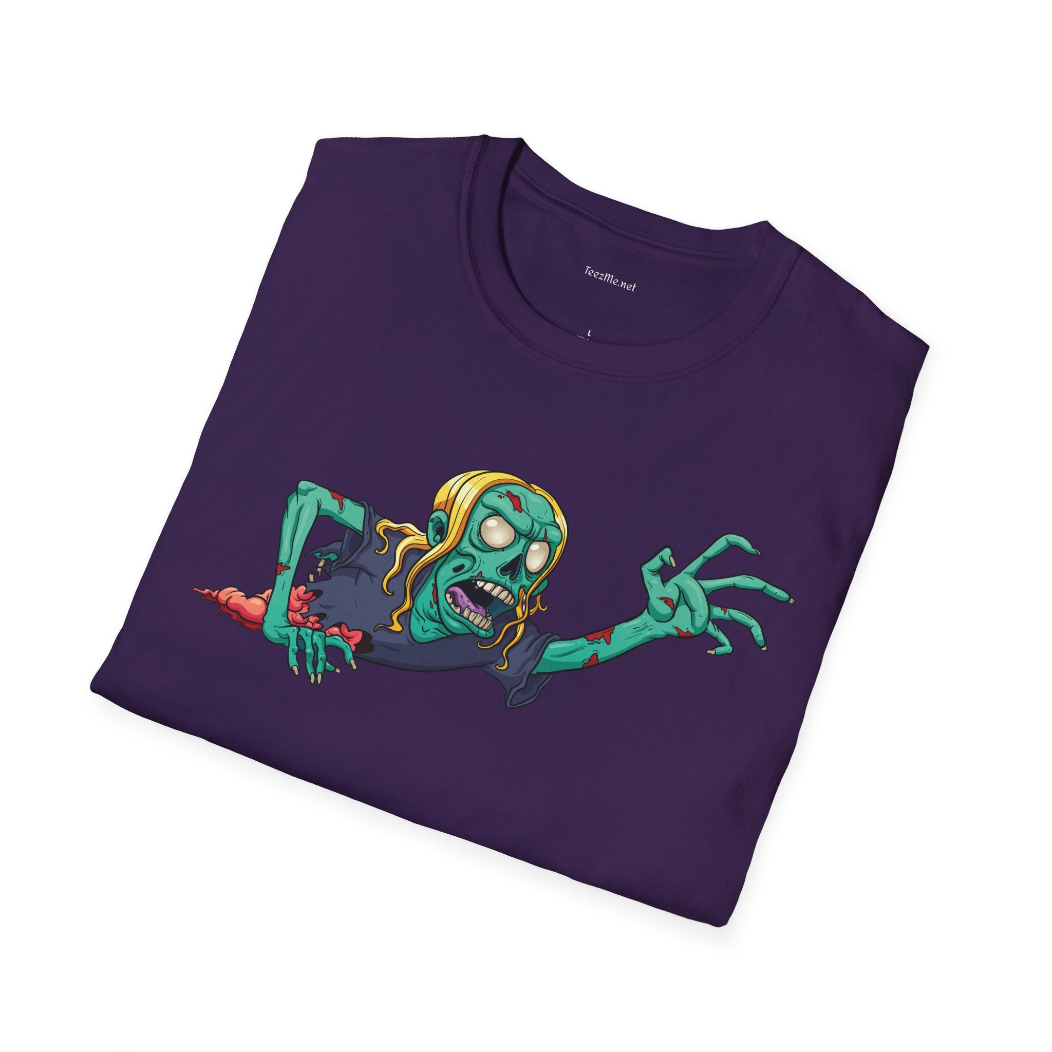 Zombie Grab - Unisex Softstyle T-Shirt 100% Cotton Graphic