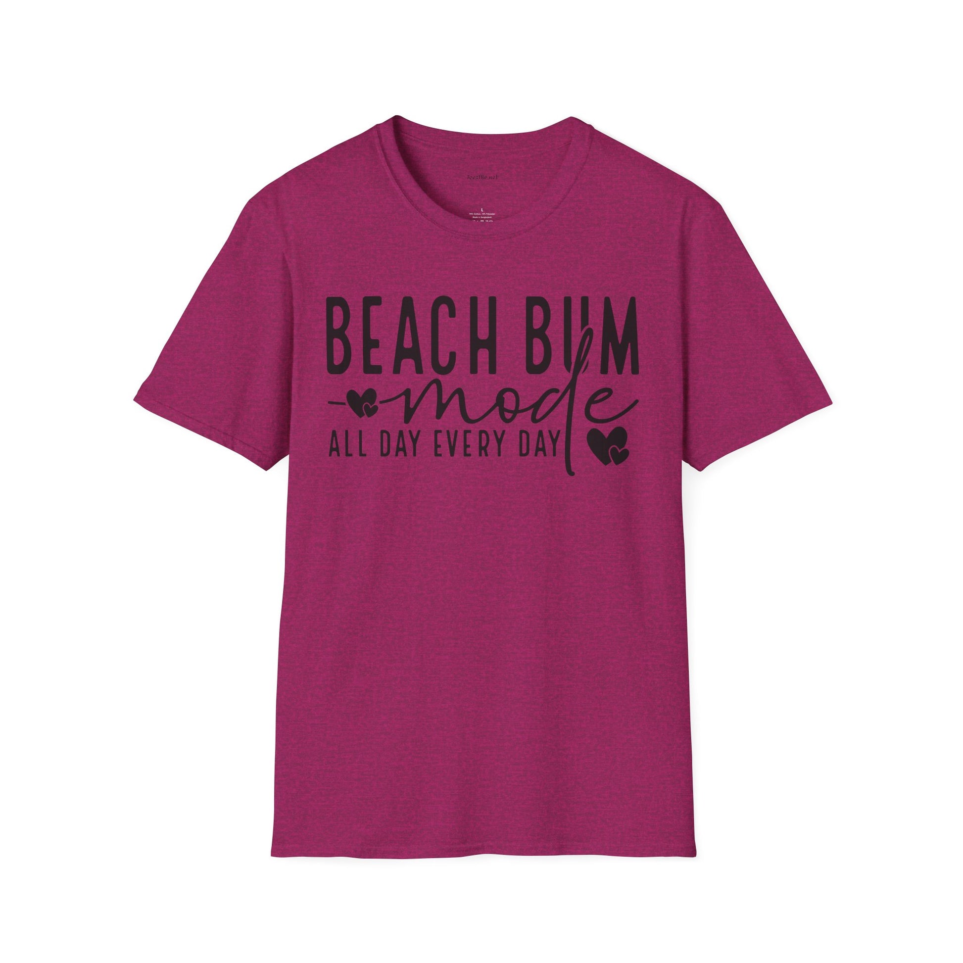 Beach Bum - Unisex Softstyle T-Shirt 100% Cotton Graphic