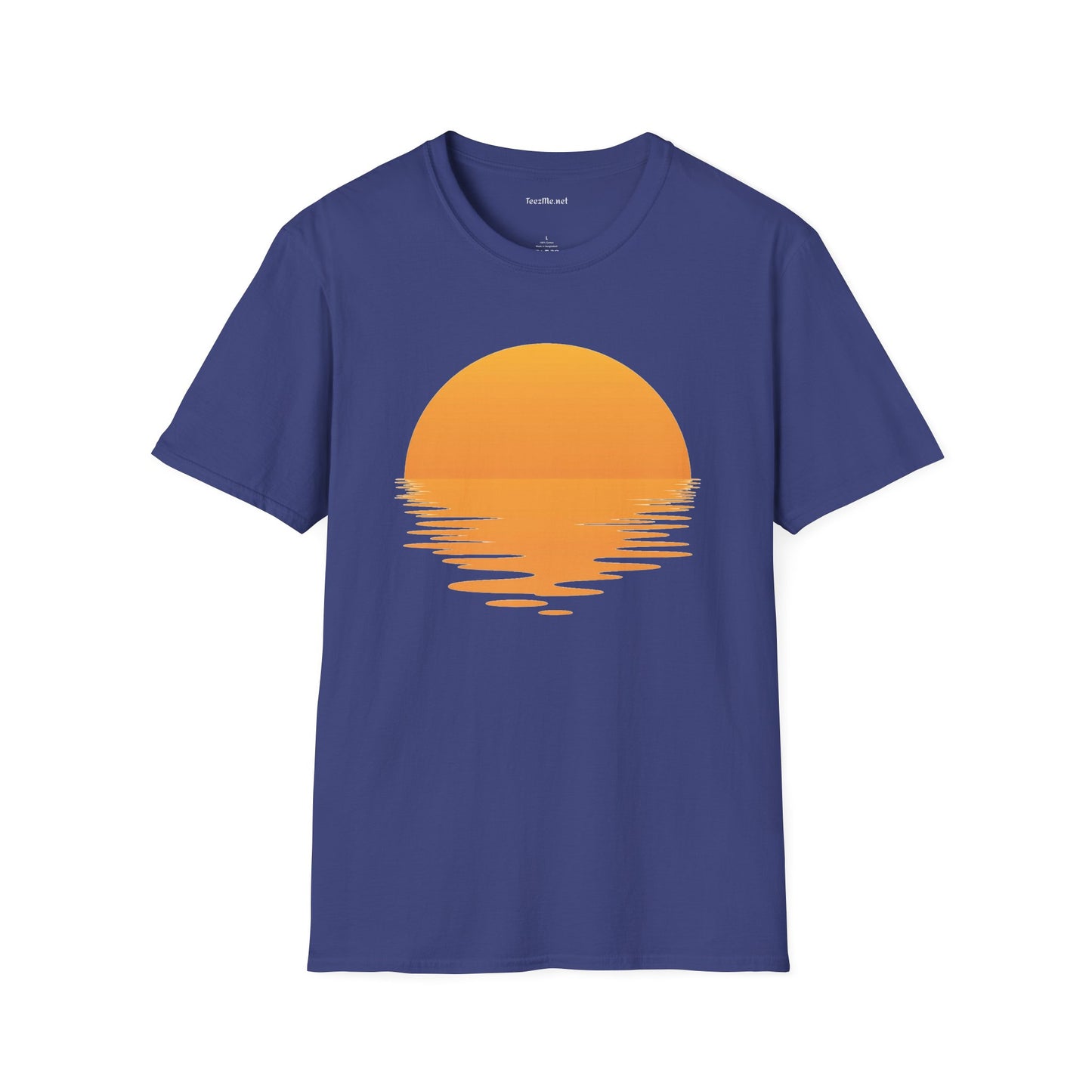 Sunset Reflection Unisex Soft Style T-Shirt 100% Cotton Graphic