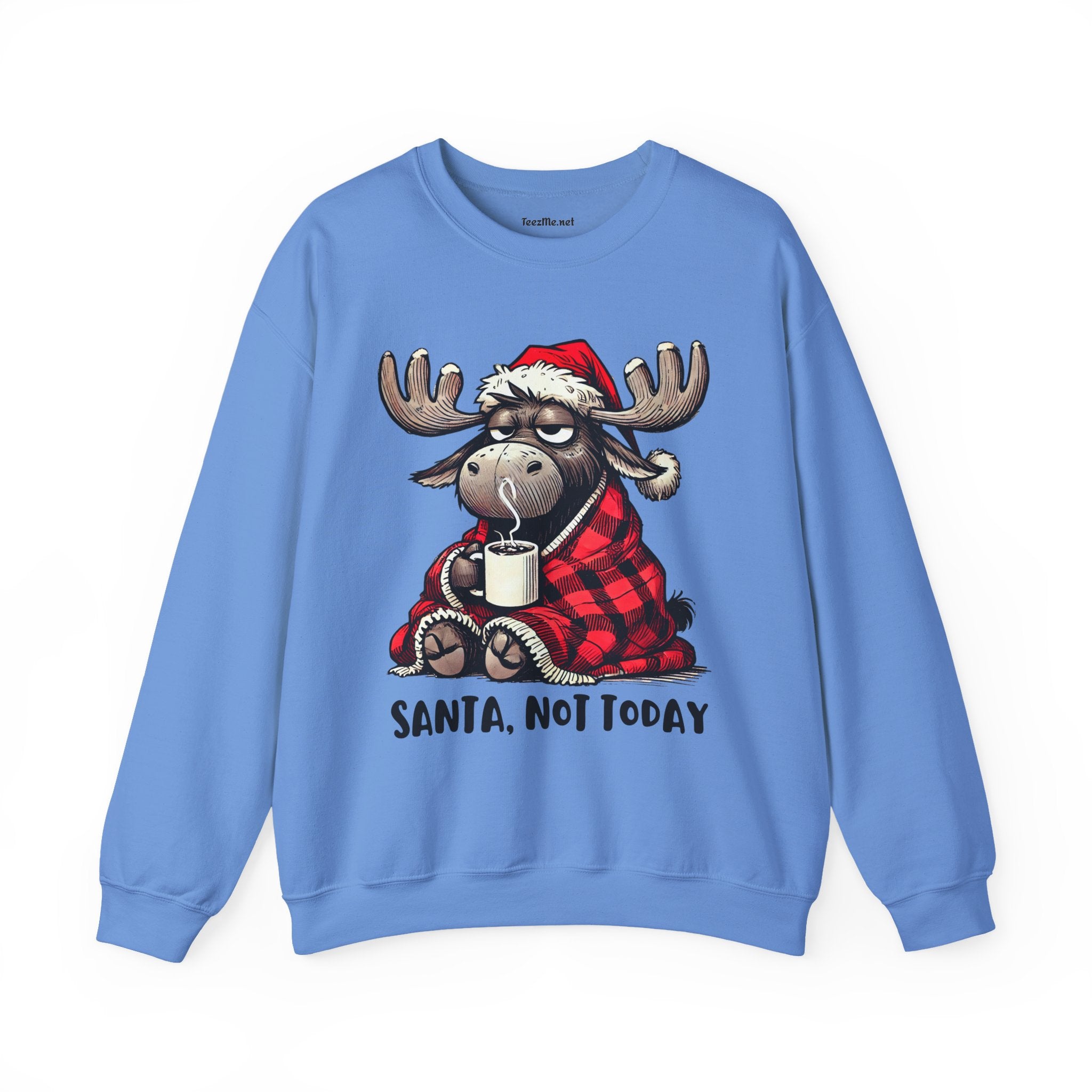 Santa, Not Today Moose Unisex Heavy Blend™ Crewneck Sweatshirt Graphic