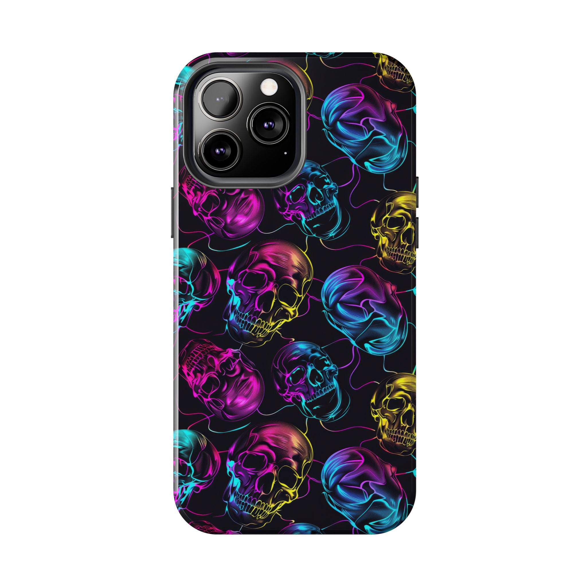 Neon Skull Cell Phone Case Tough Phone Cases