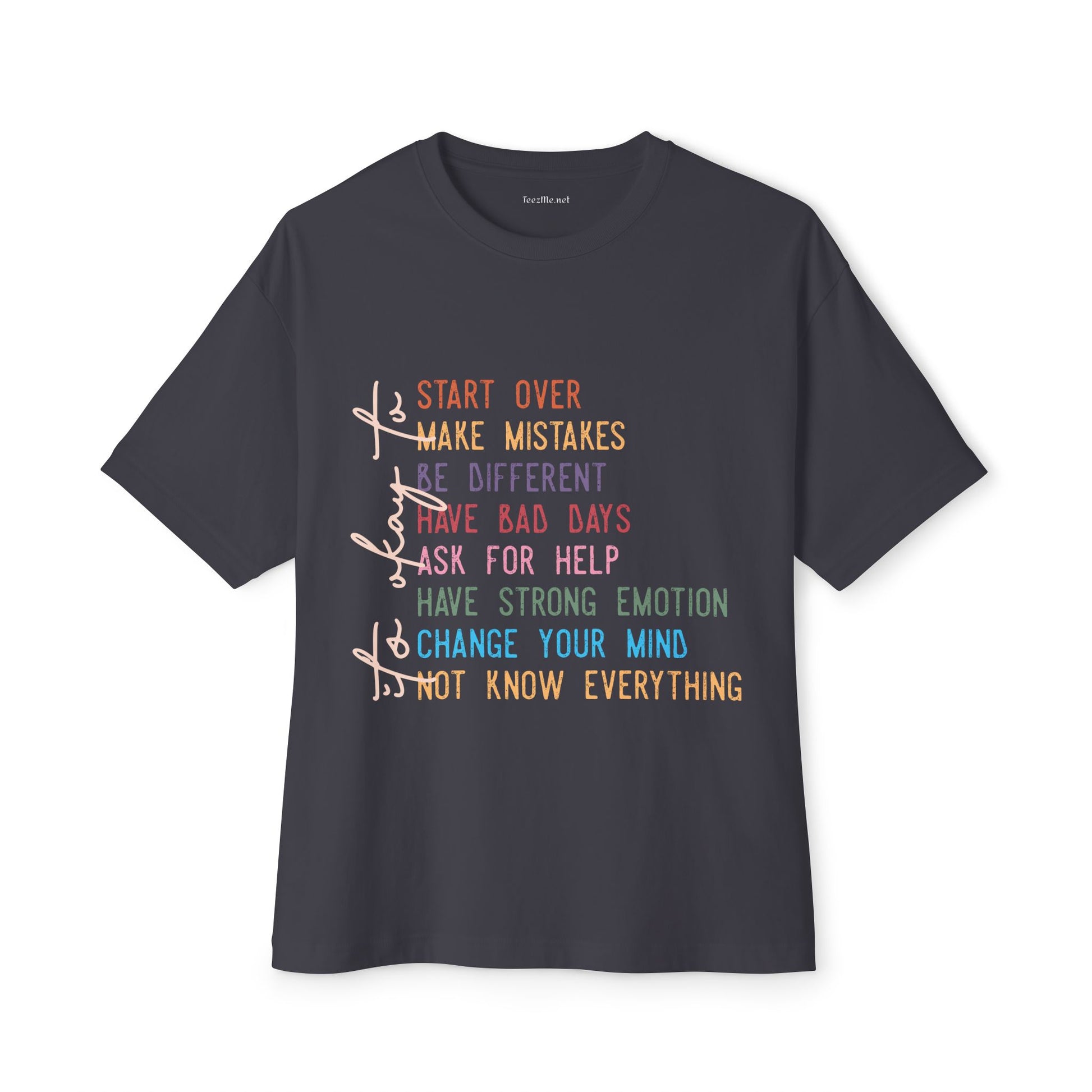 It's Okay To Unisex Oversized Boxy Tee