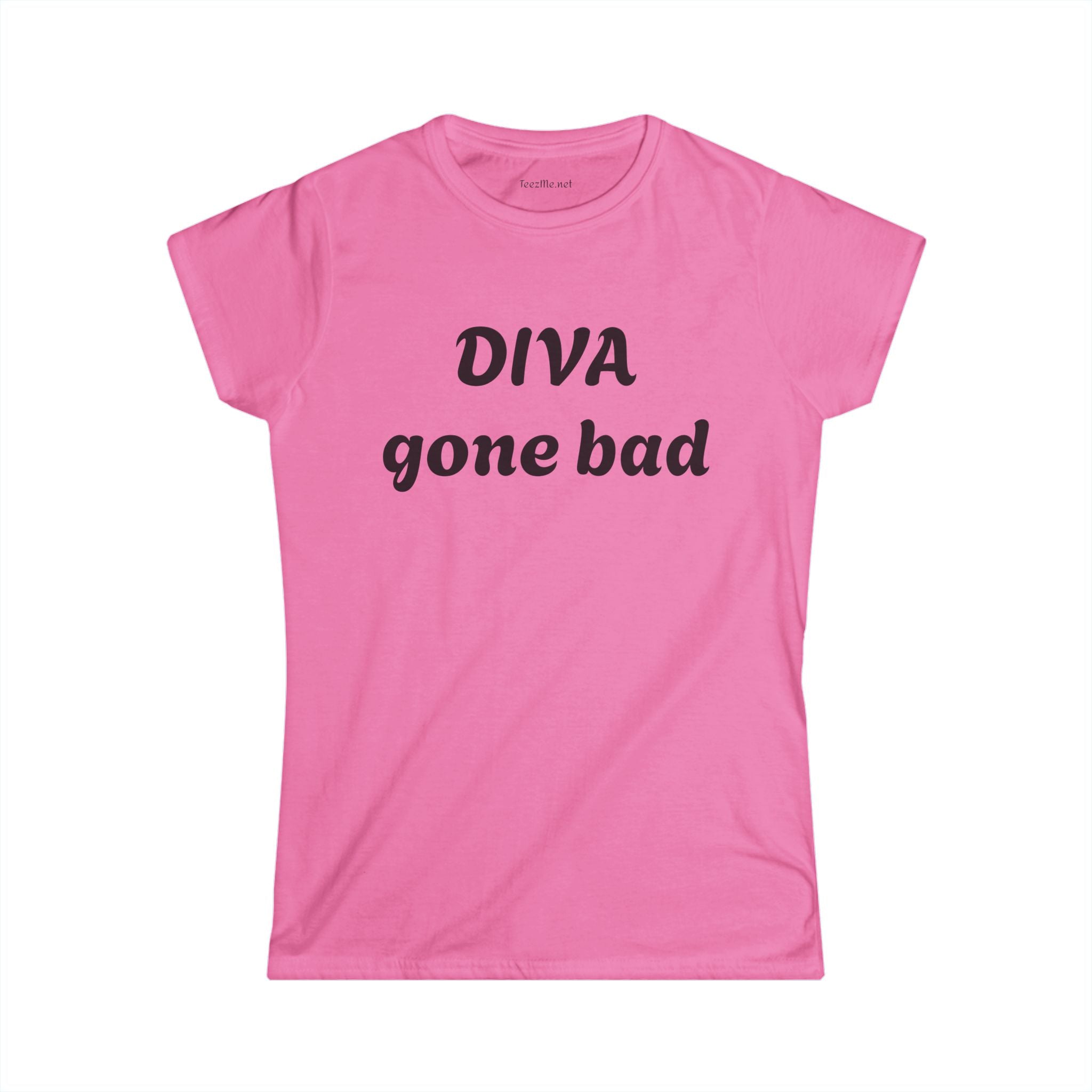 Diva gone bad - Women's Softstyle Tee 100% Cotton Graphic