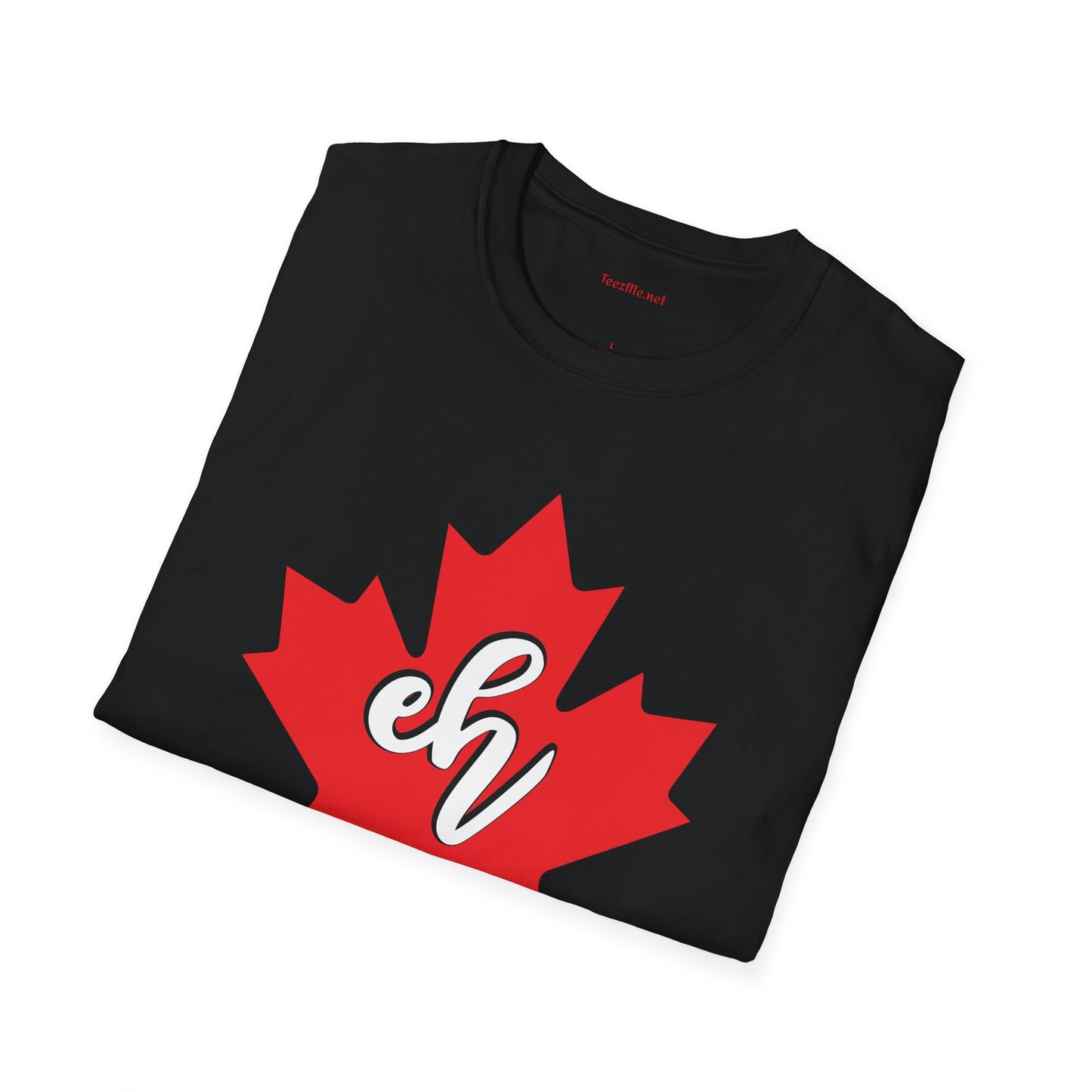 Eh (red maple leaf) 01 Unisex Softstyle T-Shirt 100% Cotton Graphic