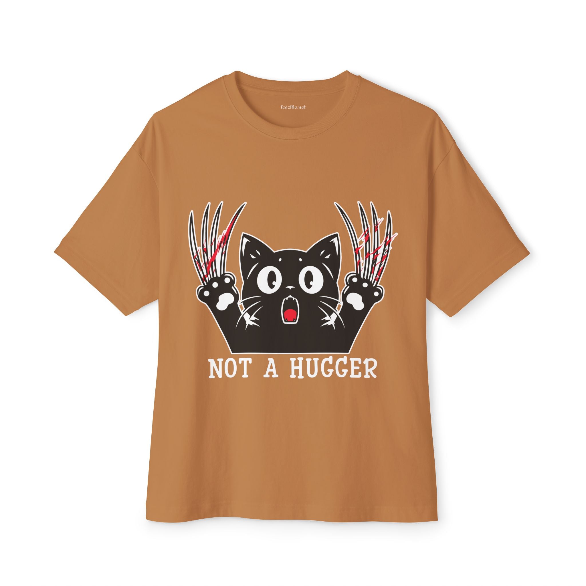 Not a Hugger Cat Tee — Funny Goth Black Cat Graphic T-Shirt