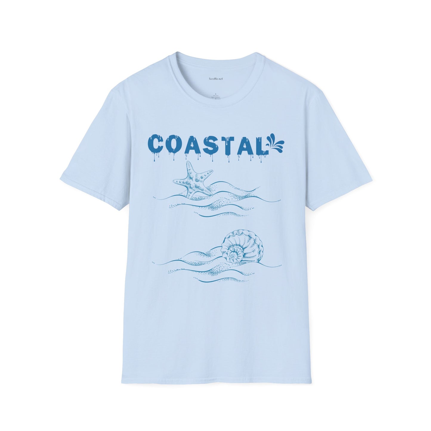 Coastal Unisex Softstyle T-Shirt 100% Cotton Graphic