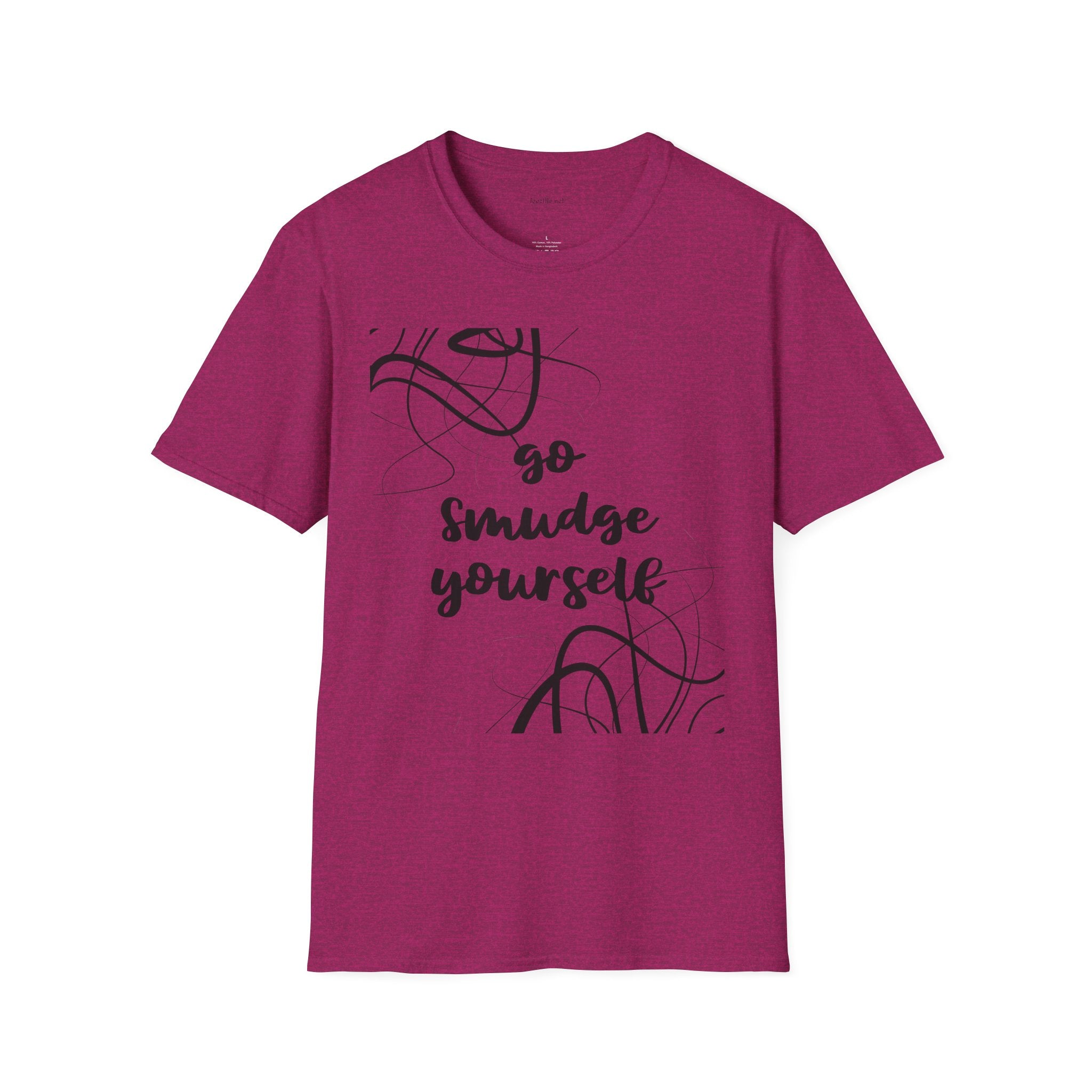 Go Smudge Yourself- Unisex Softstyle T-Shirt 100% Cotton Graphic