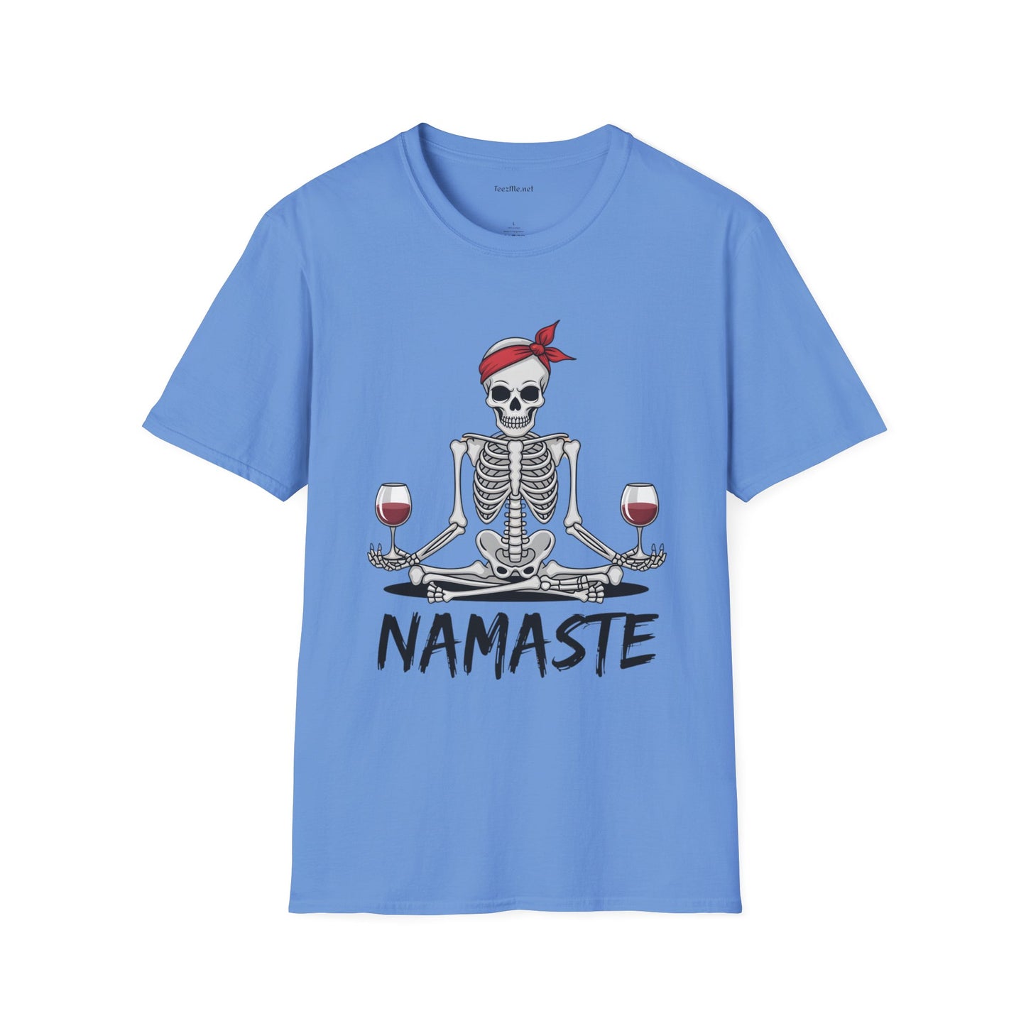 Namaste Skeleton - Unisex Softstyle T-Shirt 100% Cotton Graphic