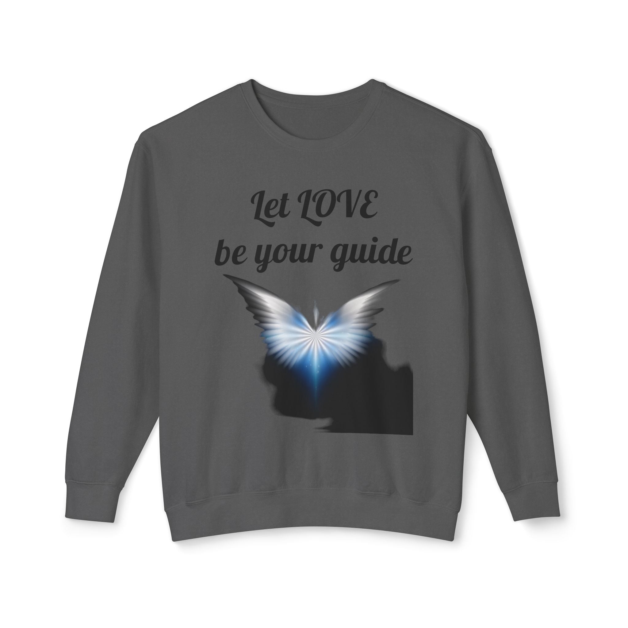 Let Love be your guide - Unisex Lightweight Crewneck Sweatshirt