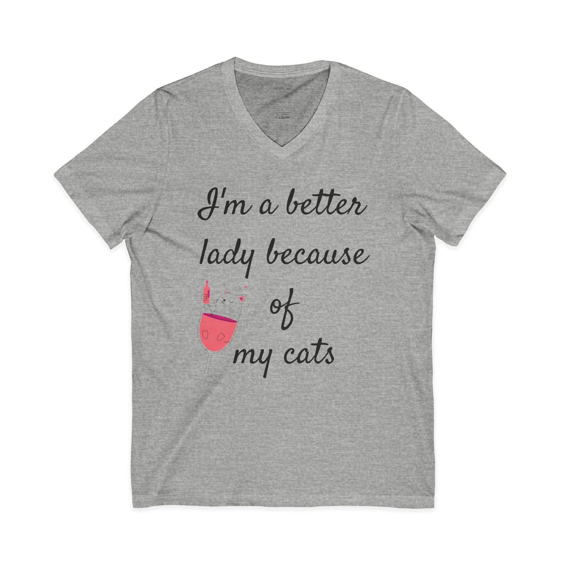 I'm a better lady - Unisex Jersey Short Sleeve V-Neck Tee