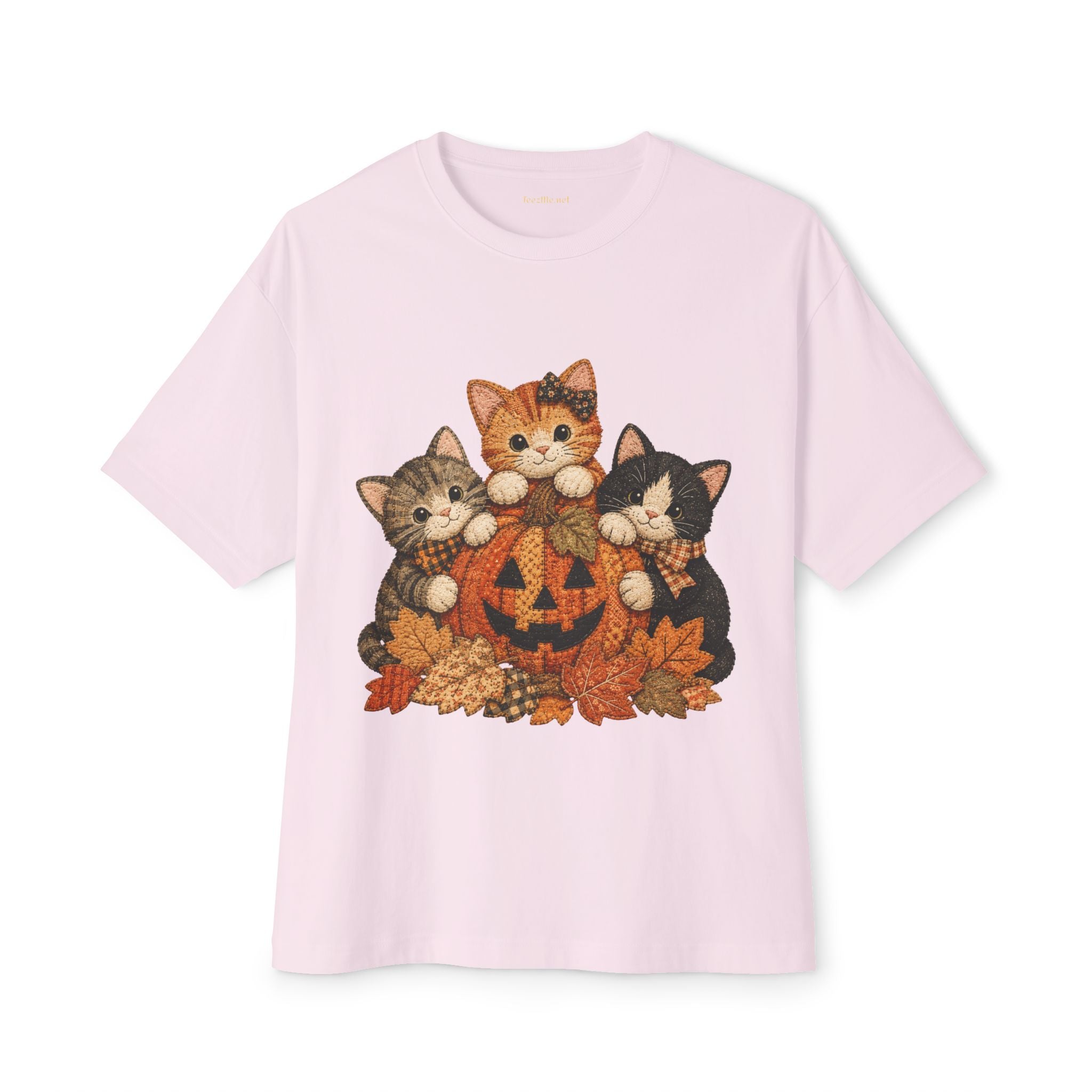 Halloween Kittens Pumpkin Tee